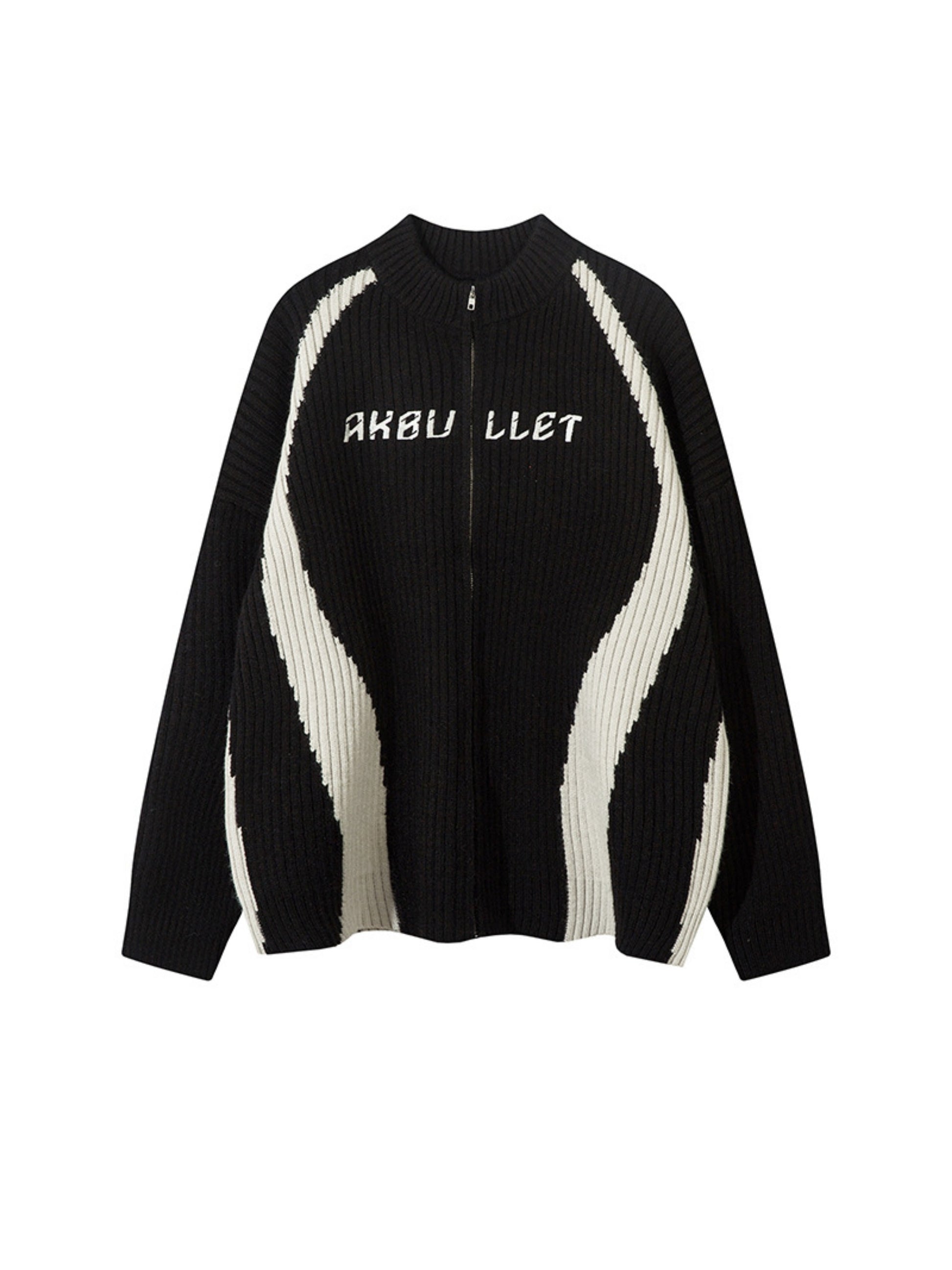 Vintage Contrasting Colors Sweater