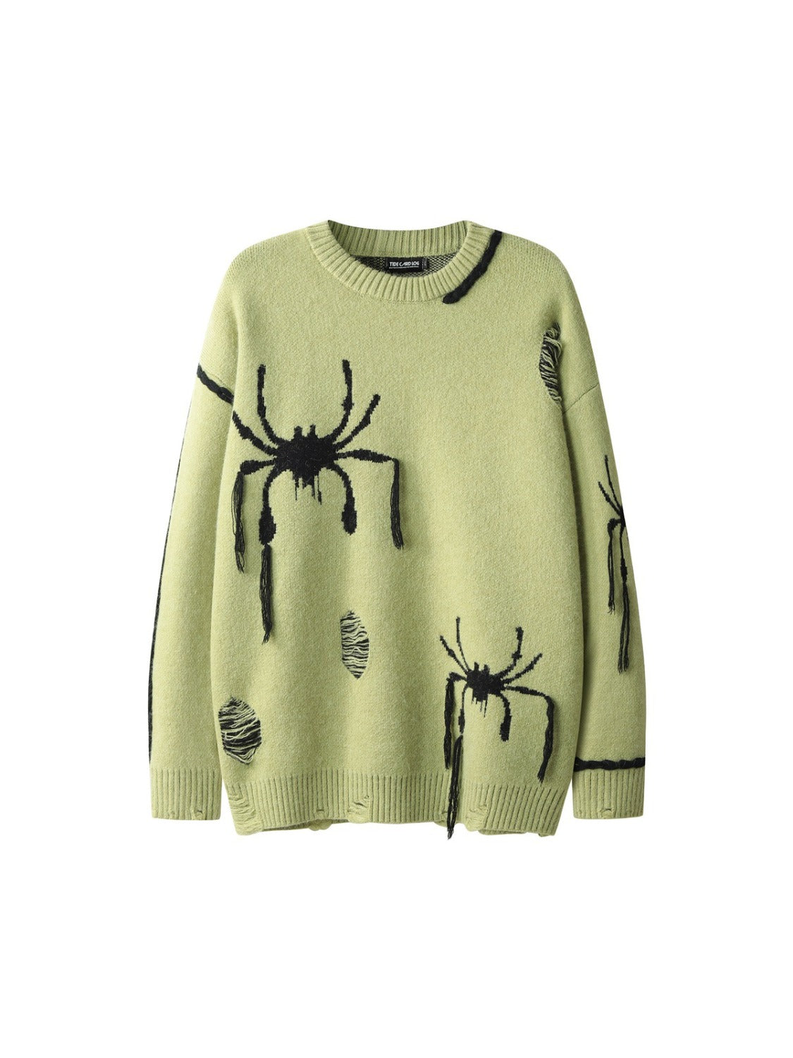 Collision Color Spider Knotted Sweater