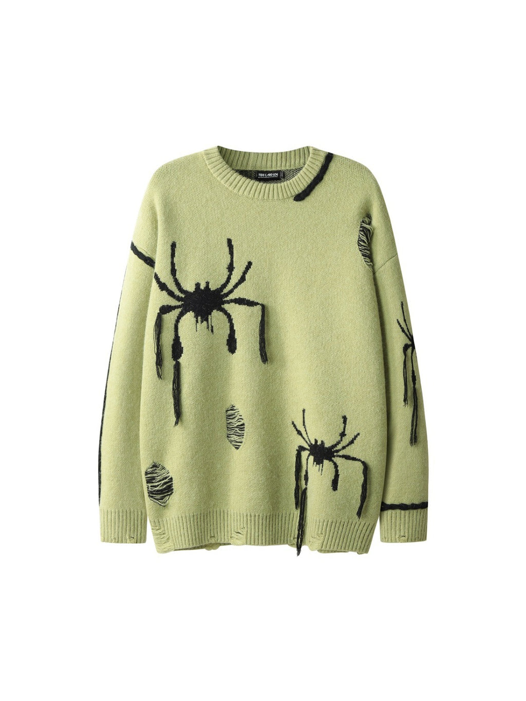 Collision Color Spider Knotted Sweater