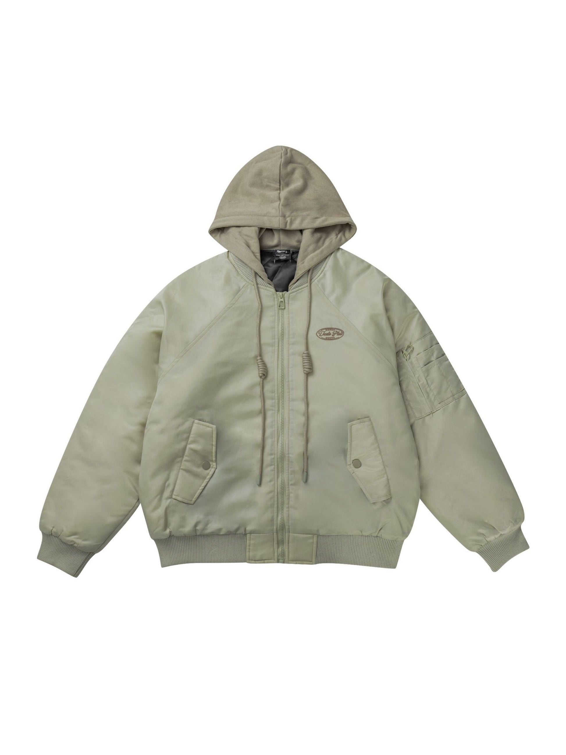 Embroidery Letter Fake Two-Piece Set Coat