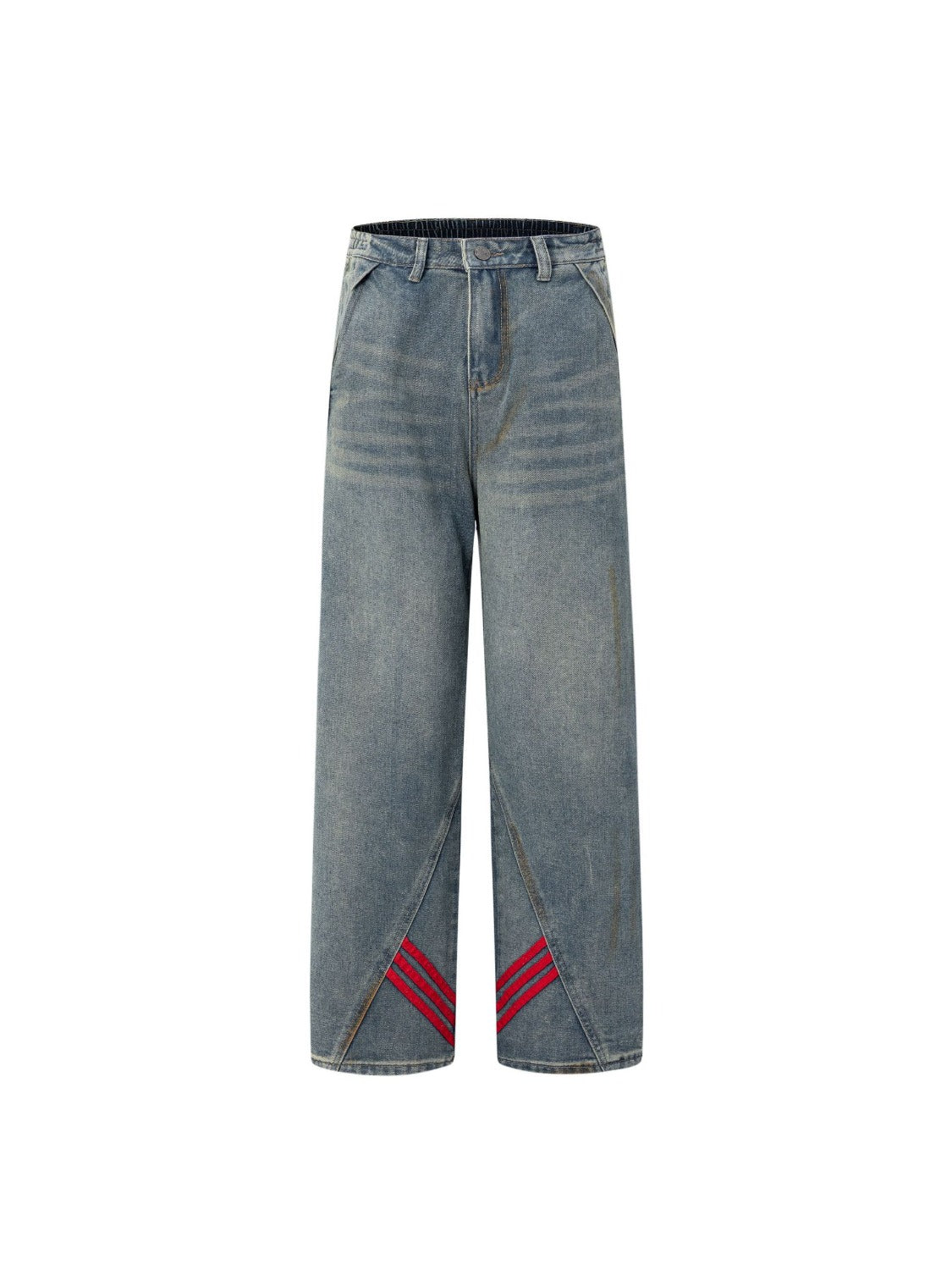 Striped Vibe Straight Jeans