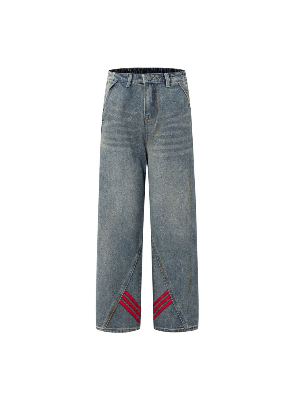 Striped Vibe Straight Jeans