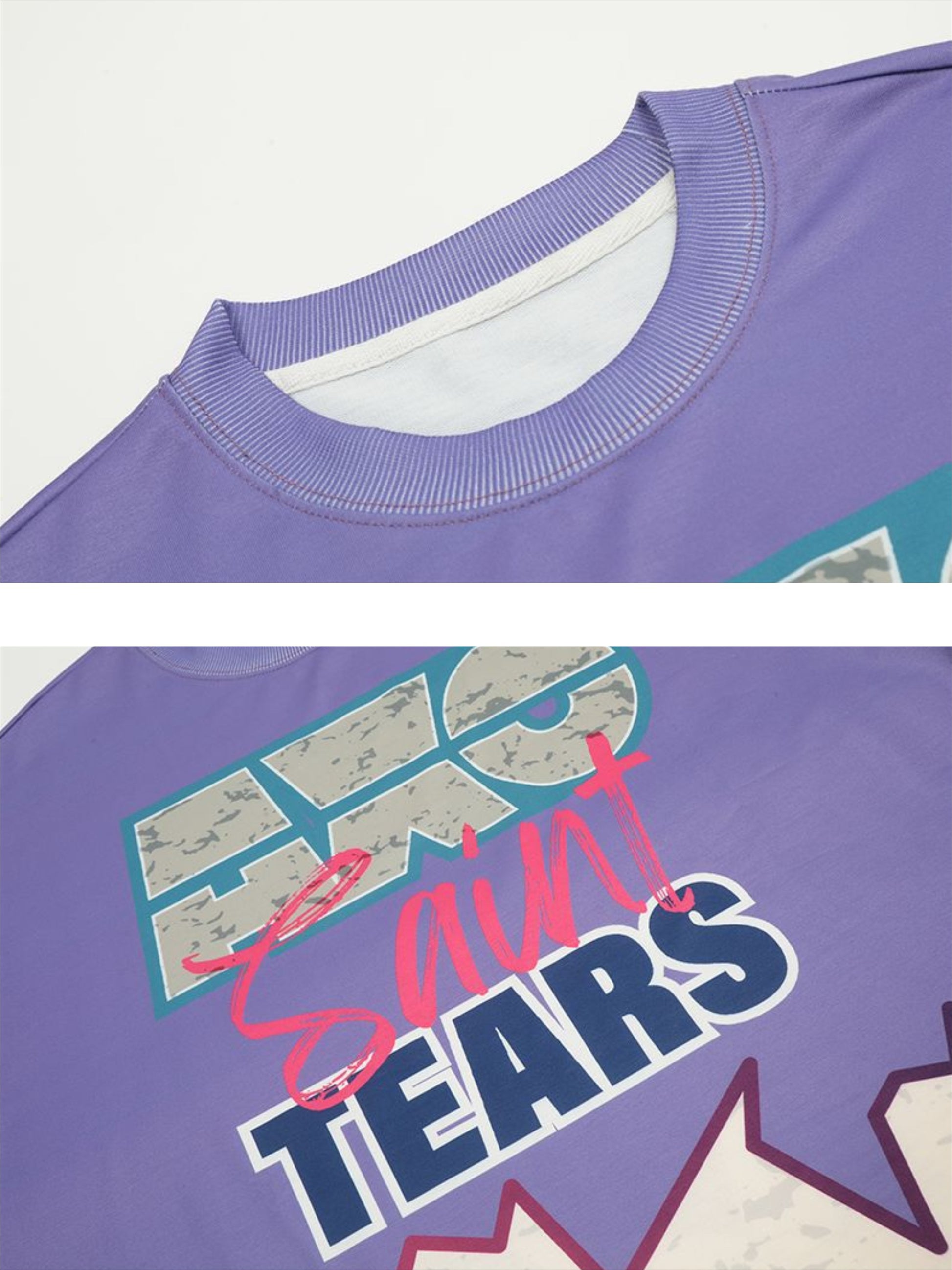 Contrast Color Long Sleeve T-shirt