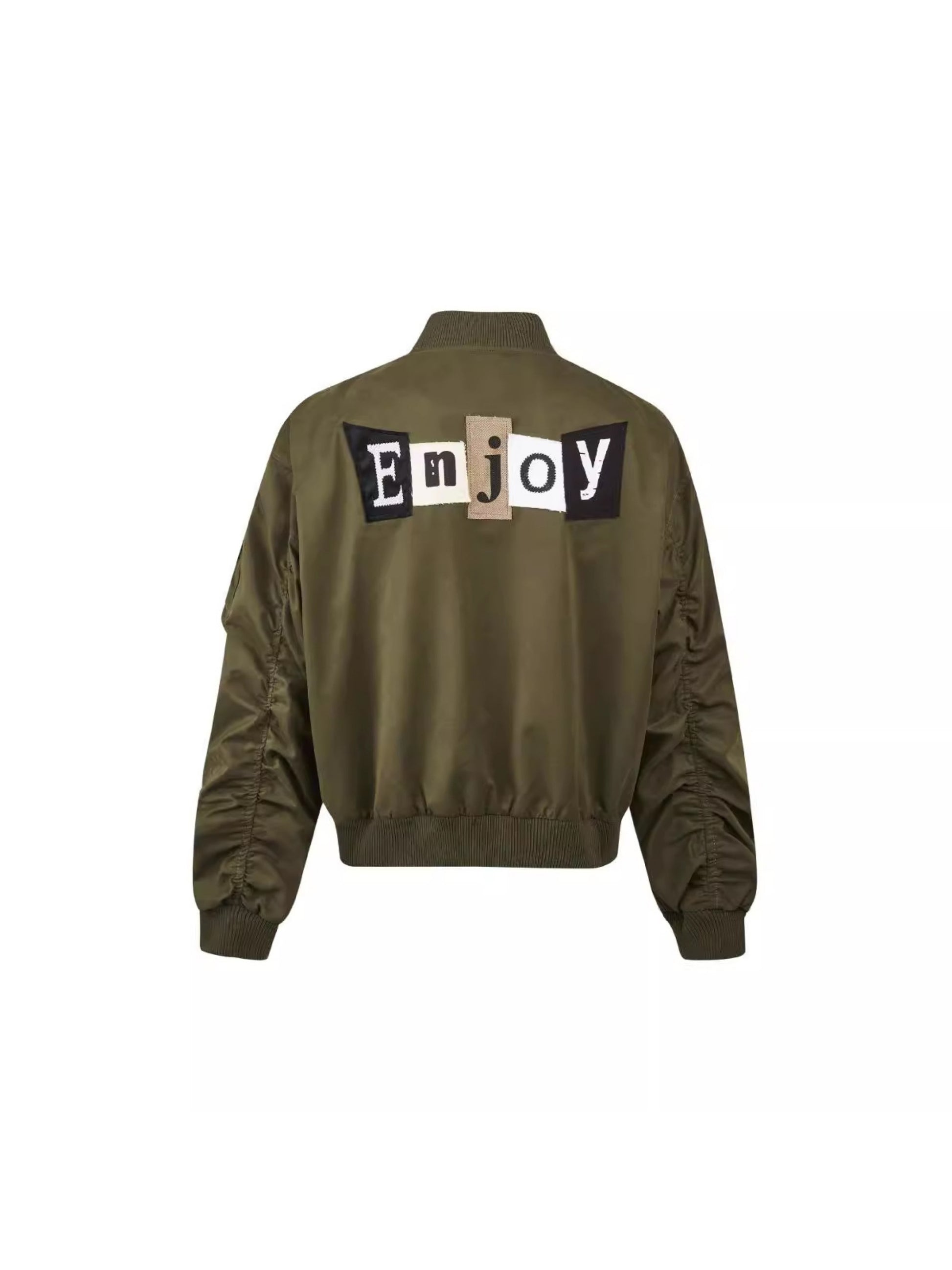 Patchwork Bomber Jacket