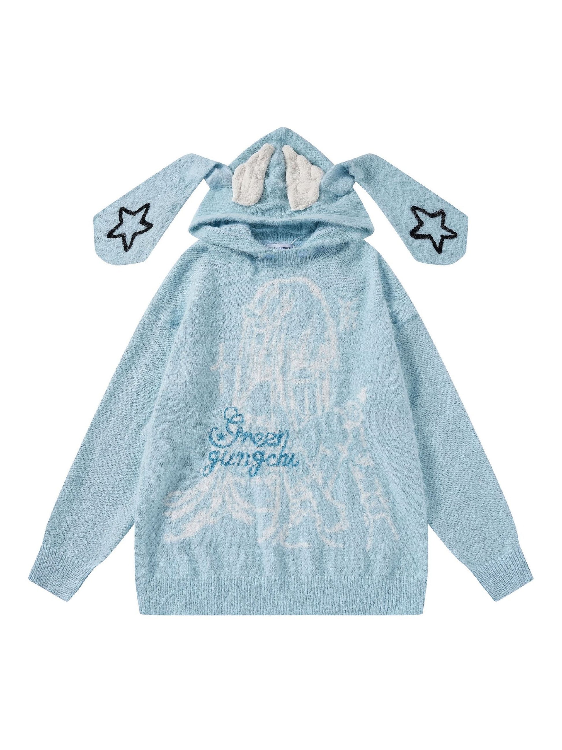 Anime Seahorse Fur Hoodie