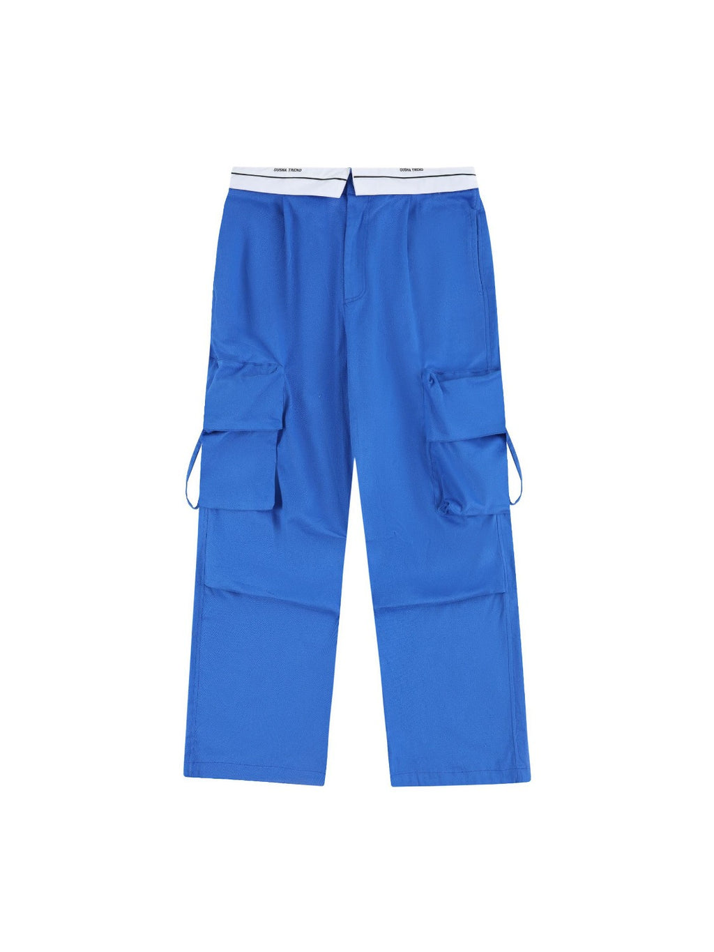 Blue Lapel Cargo Pants
