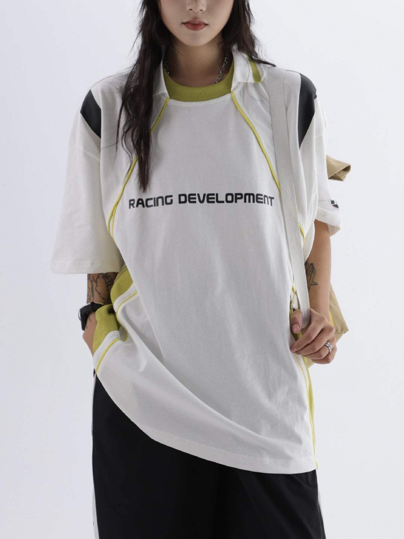 Disguisen Hip-hop Loose Sports Casual T-shirt