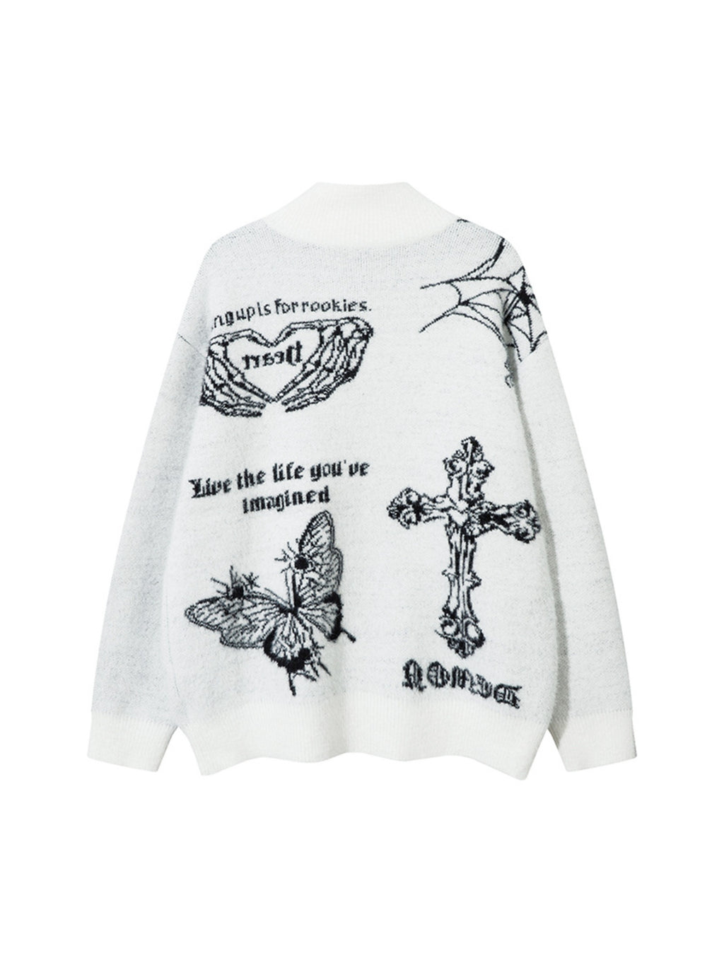 Butterfly Cross Knit Cardigan