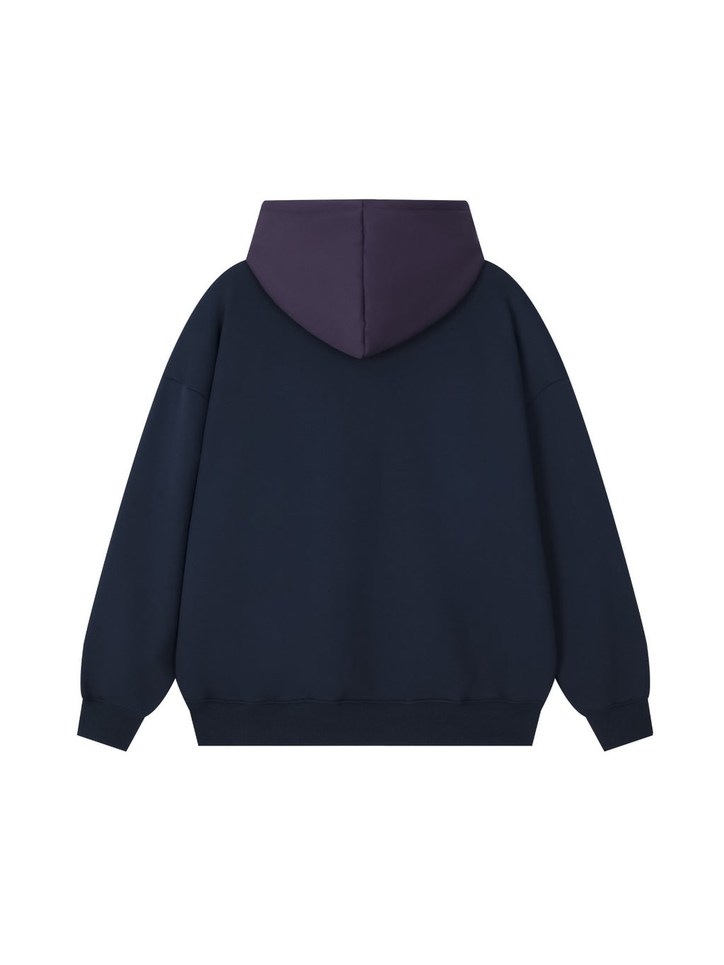 High Street Letter Print Collision Color Hoodie