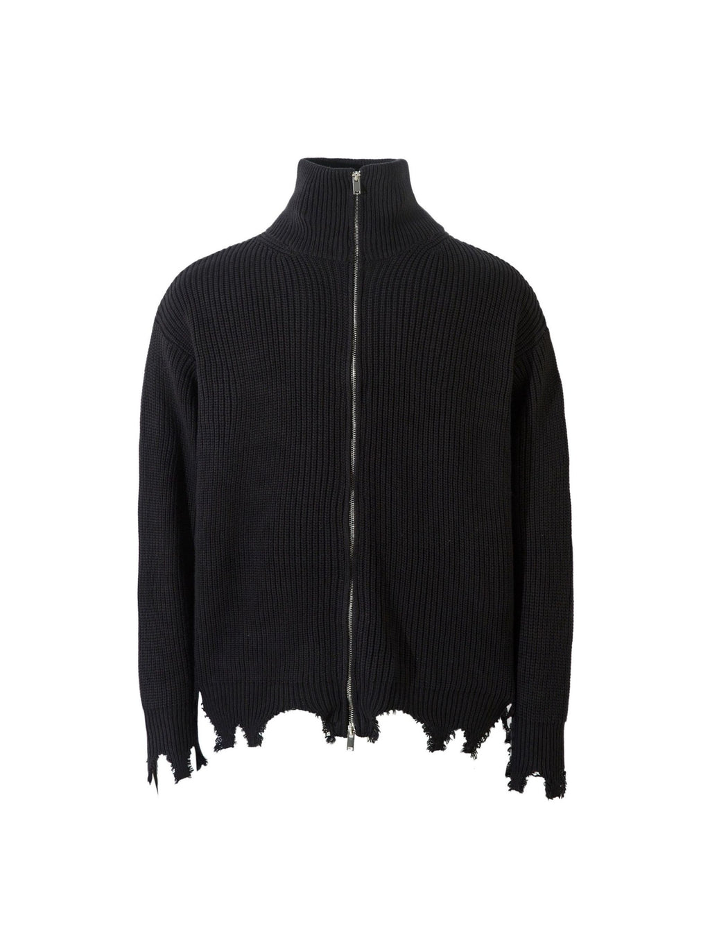 Vintage Worn Loose zipper Sweater