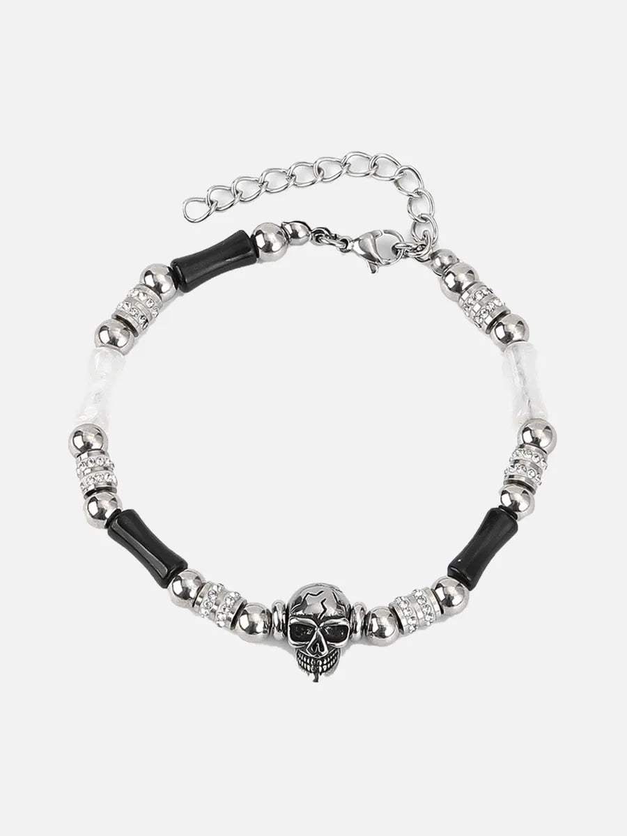 Disguisen Necklace With White Stone Beads