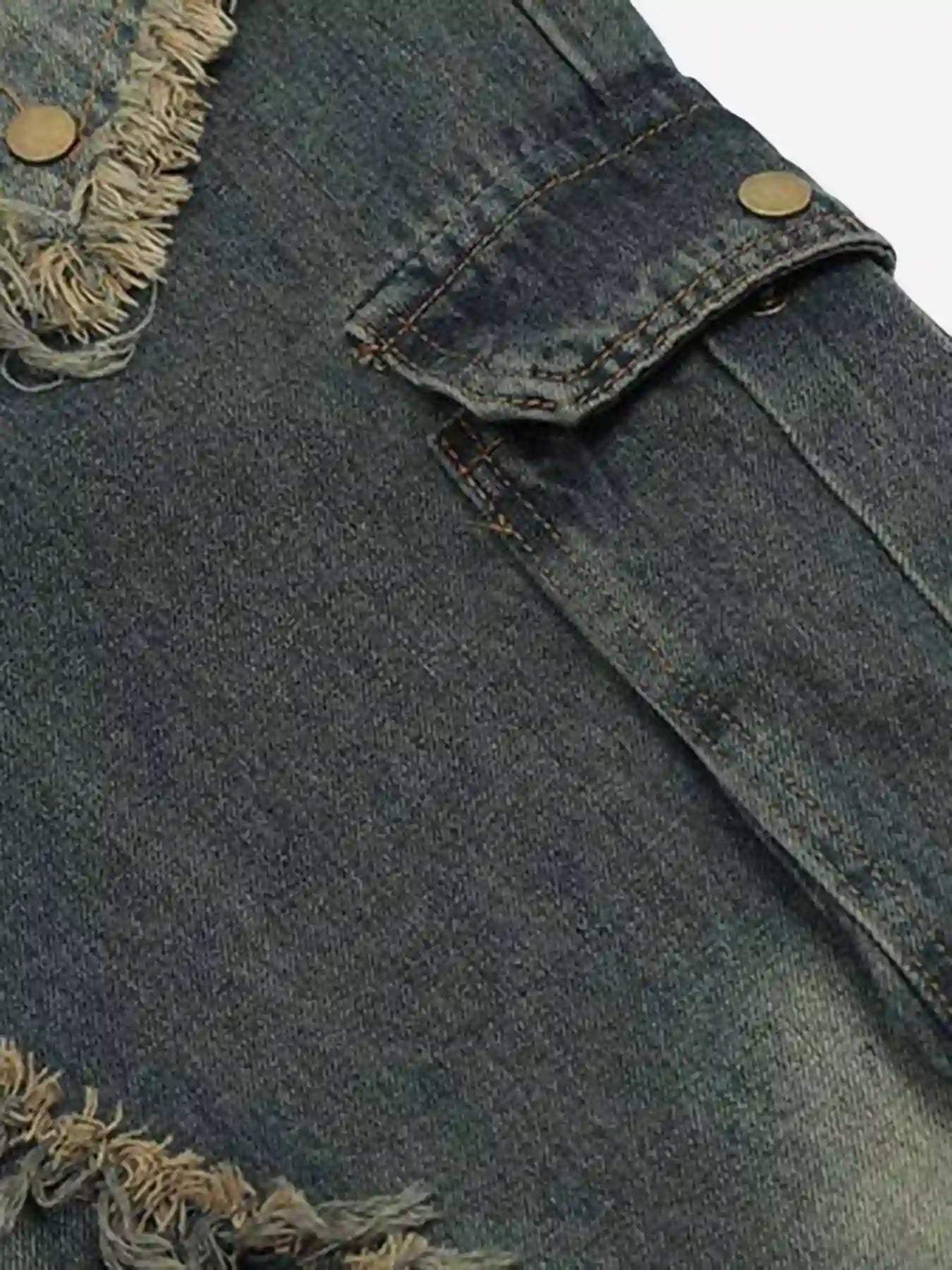 Disguisen Patch Embroidered Straight-leg Jeans