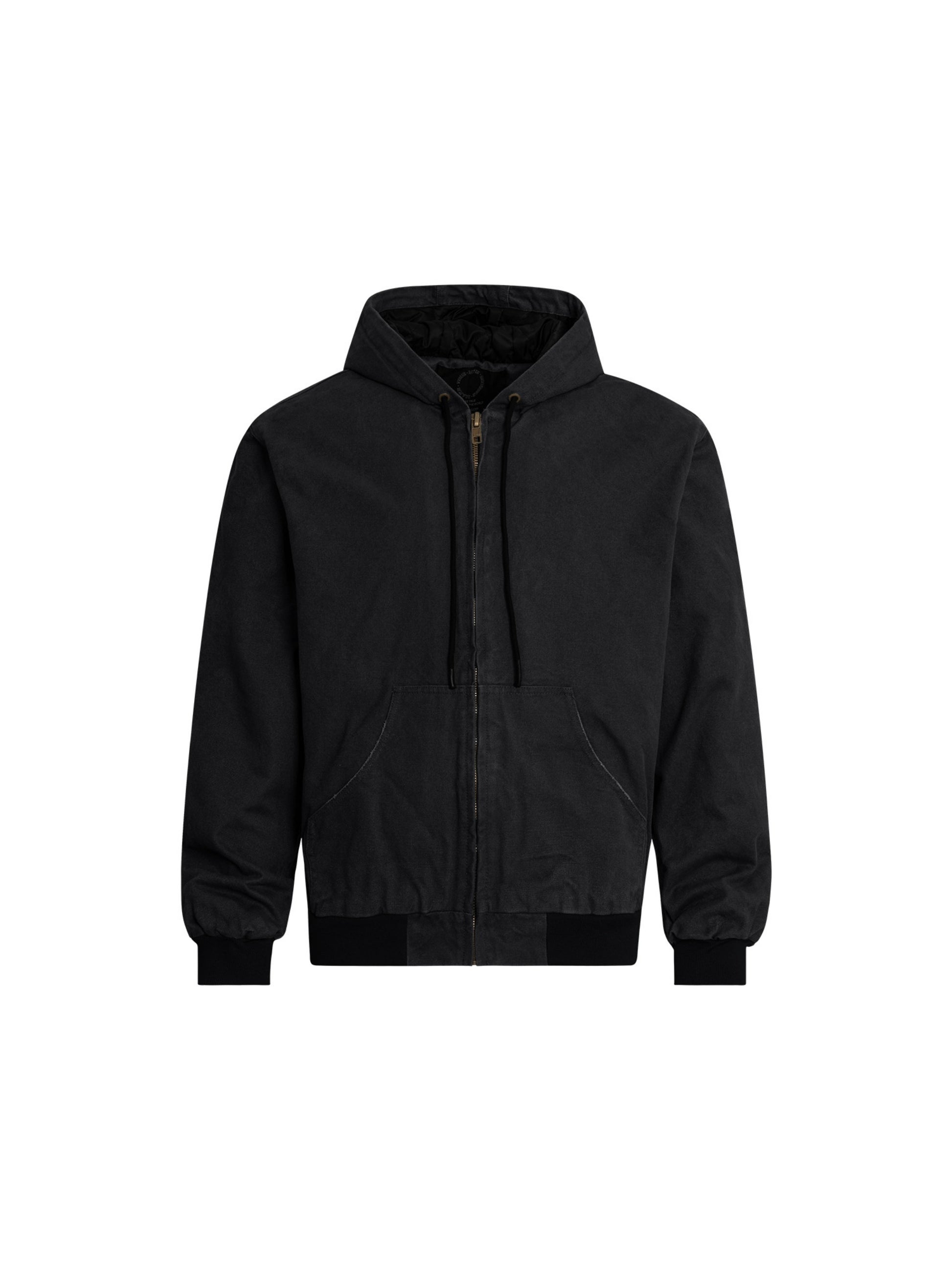 Washed Distressed Quilted Jacket