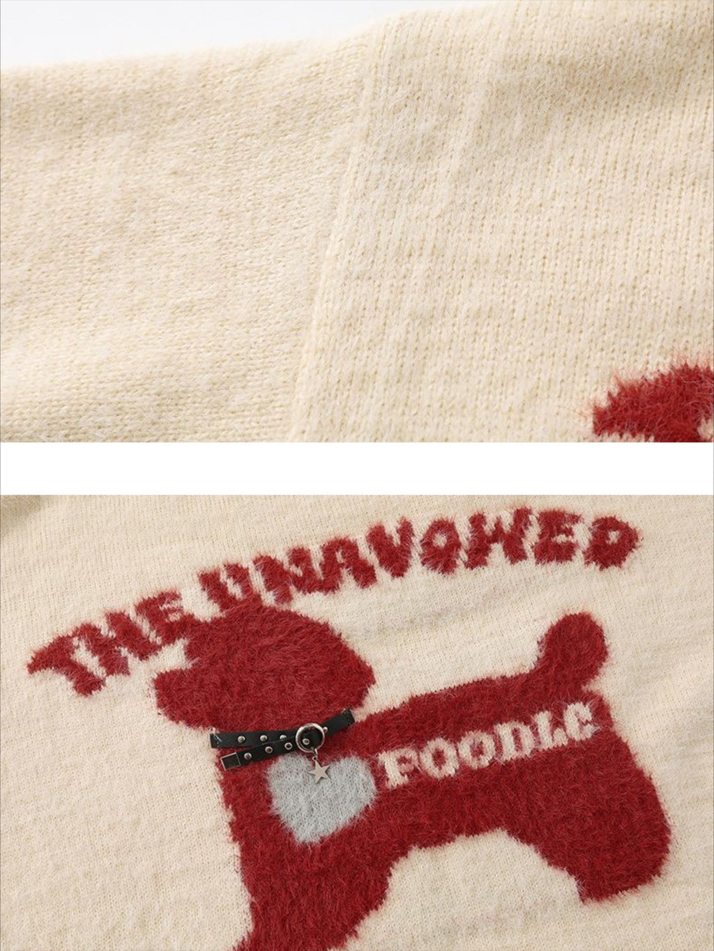 Vinatge Cartoon Dog Cleanfit Sweater