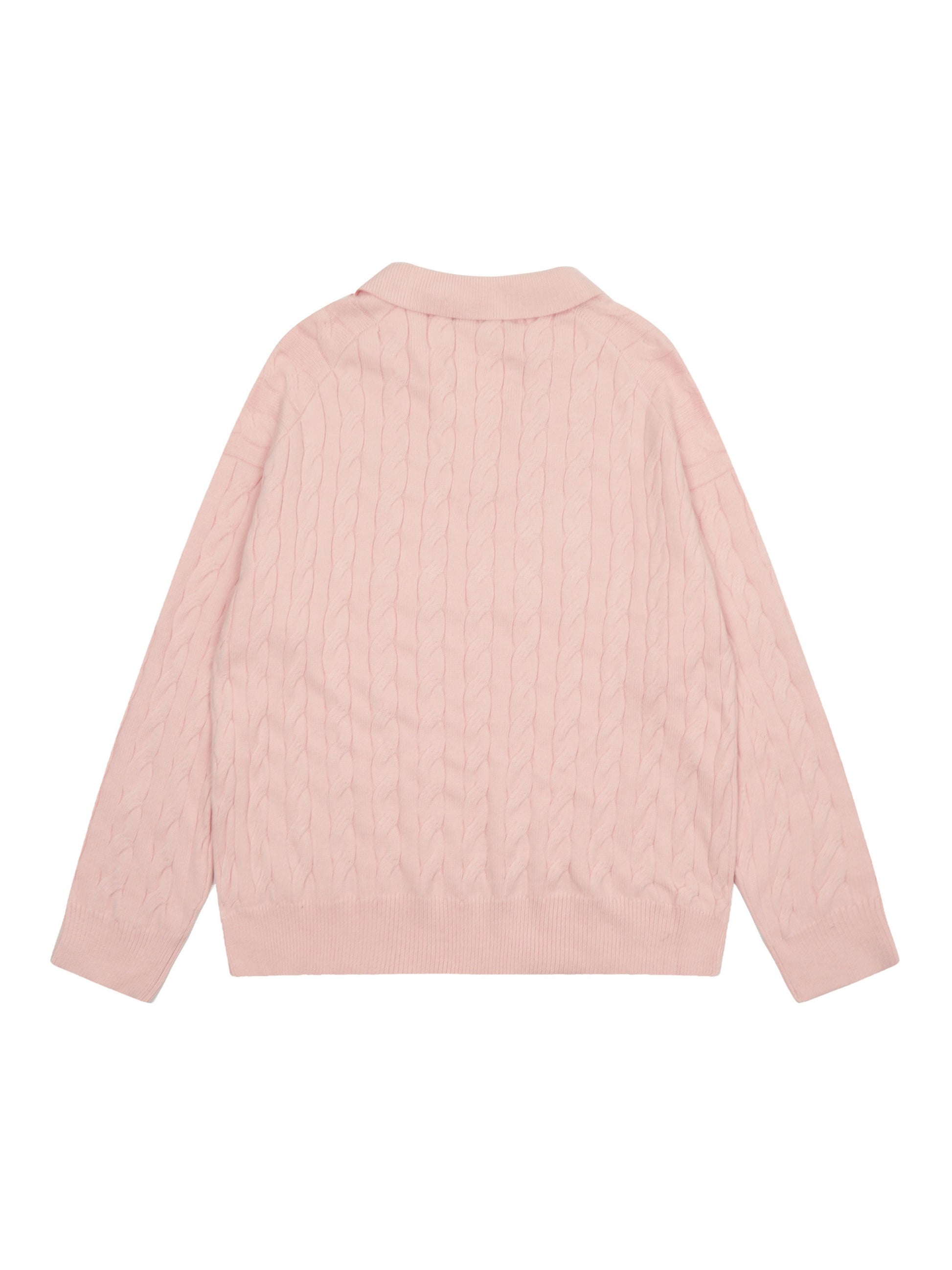 Vintage Letter Embroidery Academic Style Sweater