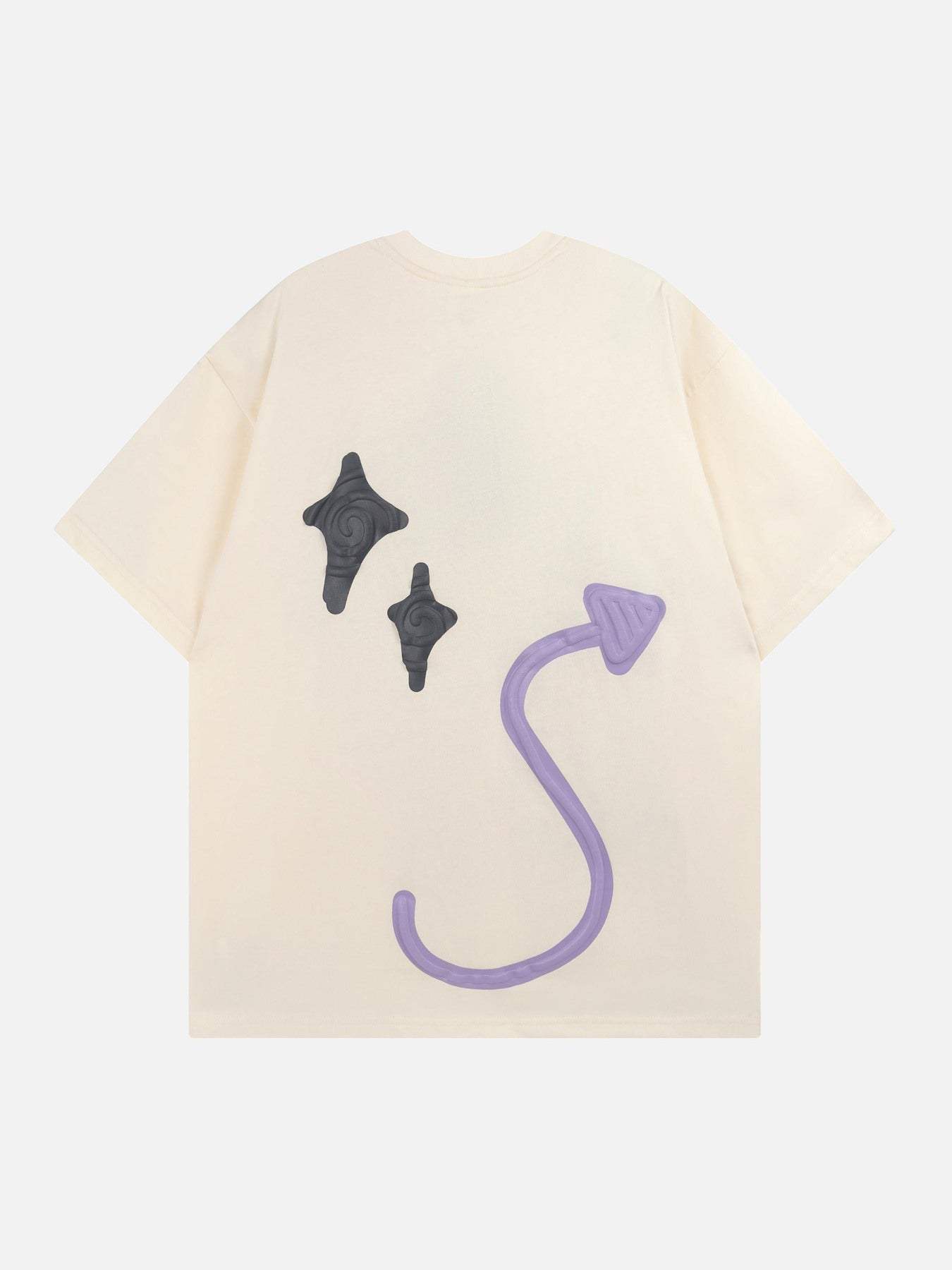 Disguisen Made Retro Skull Letter Foam T-shirt