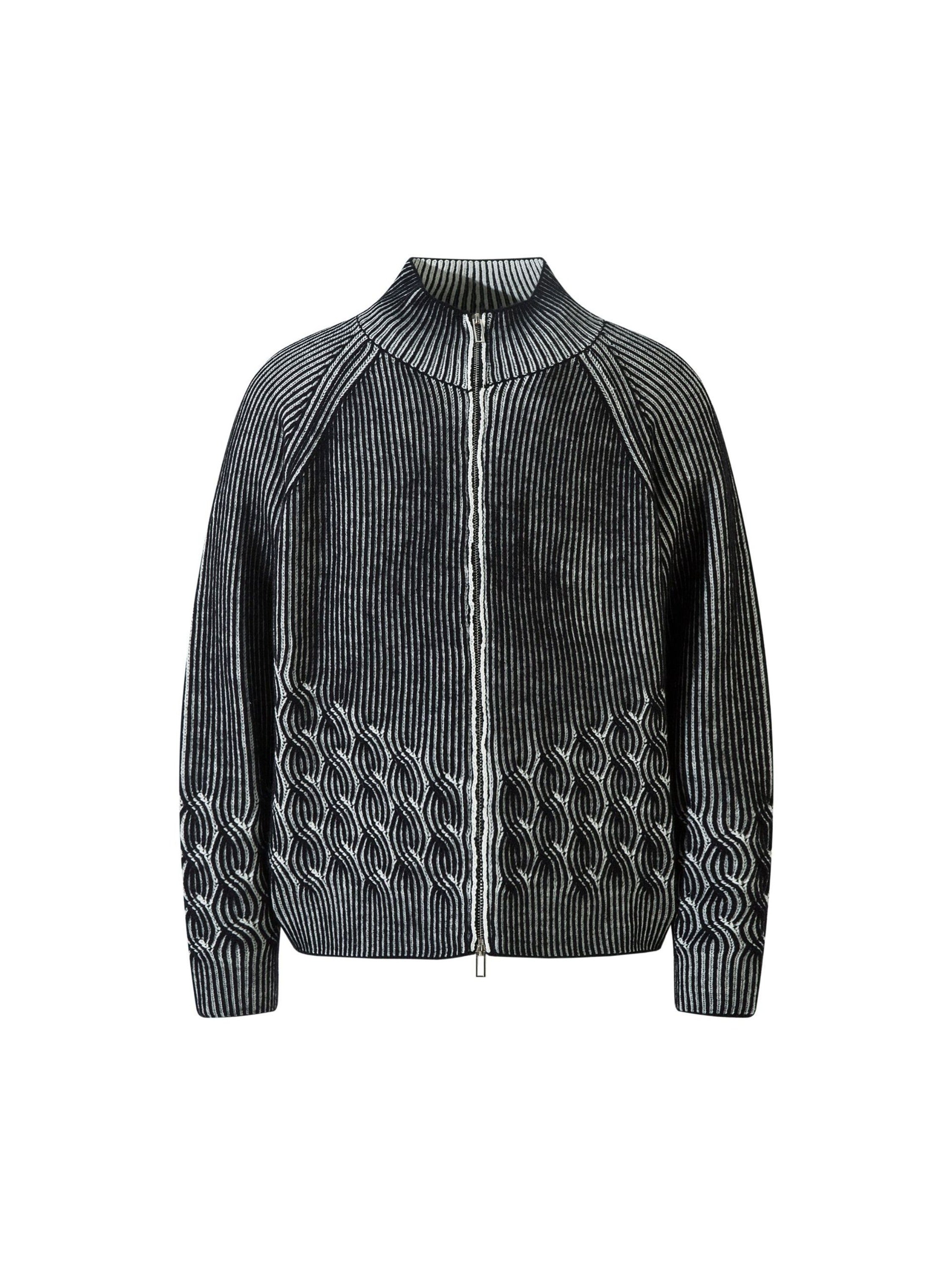 Vintage Turtleneck Zipper Cardigan