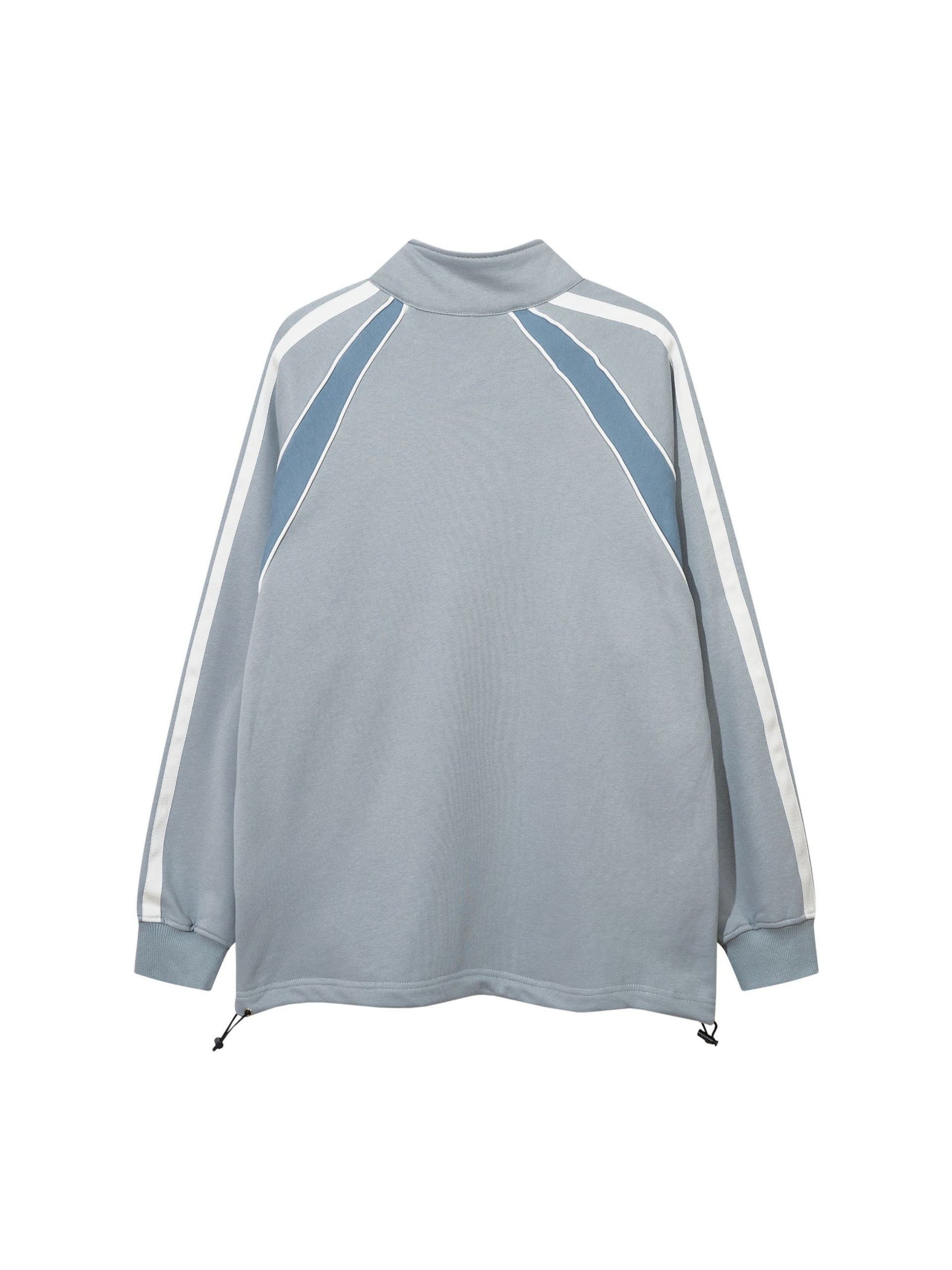 Retro Color-block Racing Sweatshirt