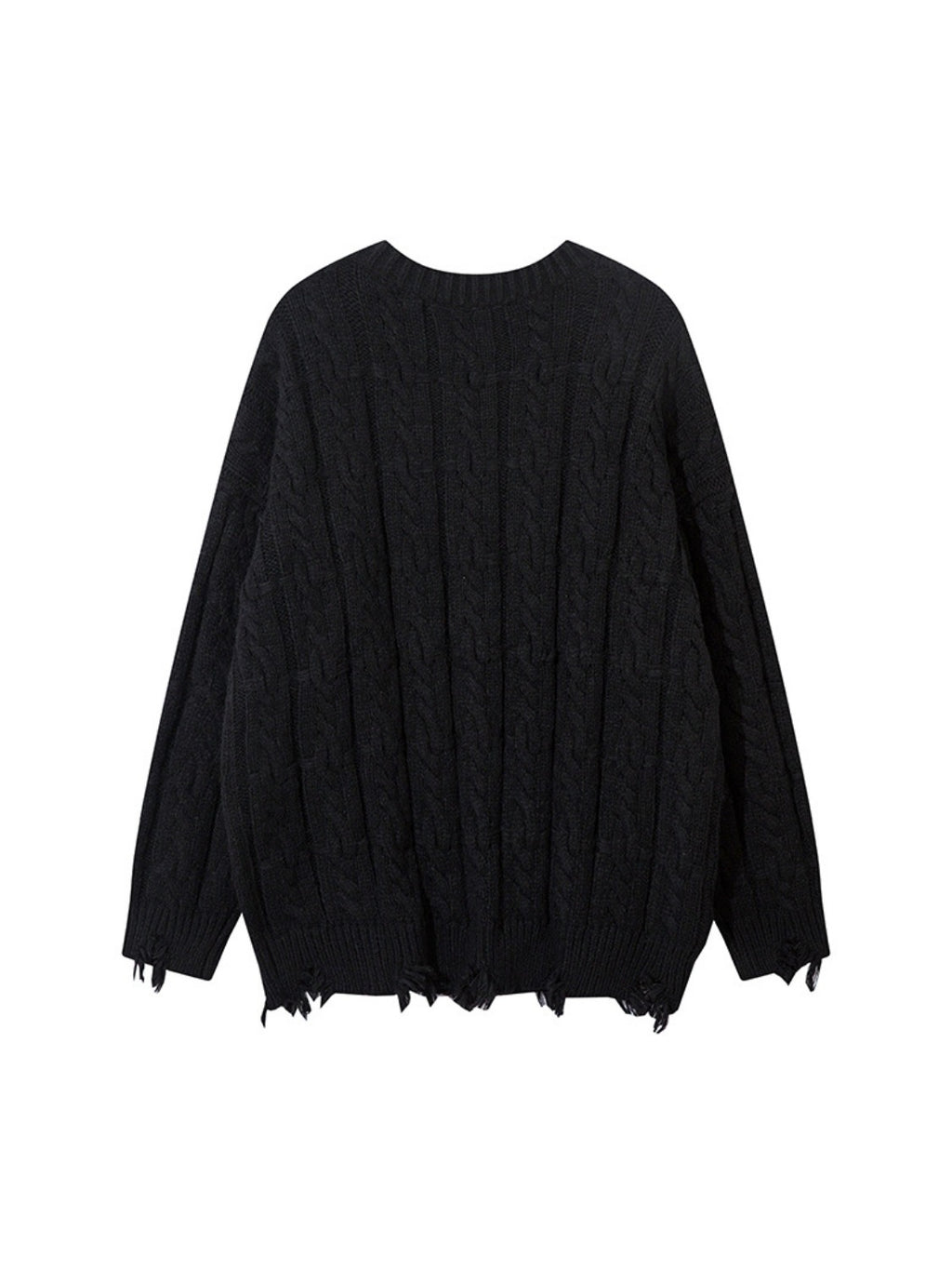 Vintage Curled dough twists Damage Flow Sweater