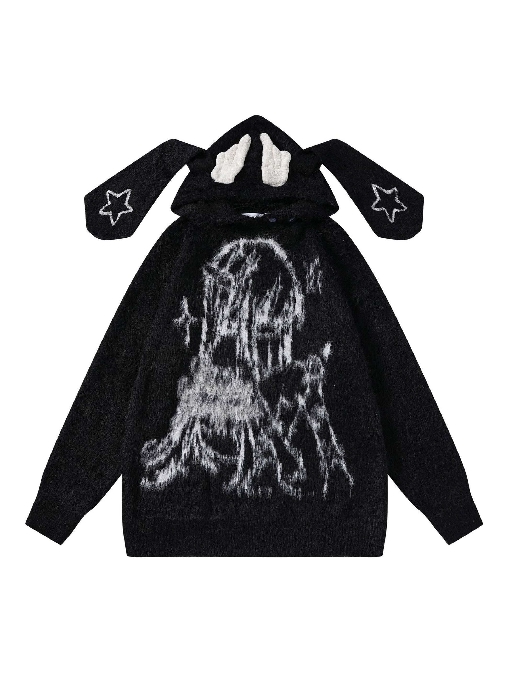 Anime Seahorse Fur Hoodie