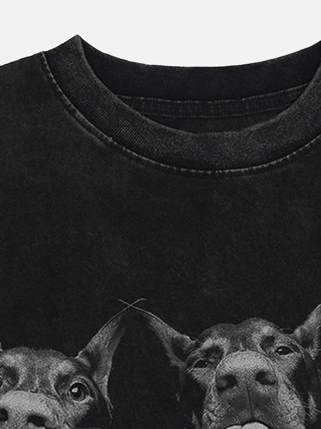 Disguisen Doberman Print Washed Vintage T-shirt