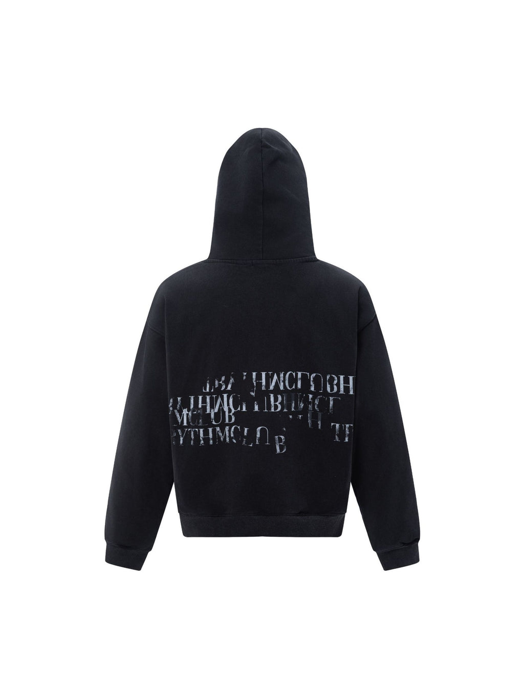 Vintage Gradient Slogan Letters Print Hoodie