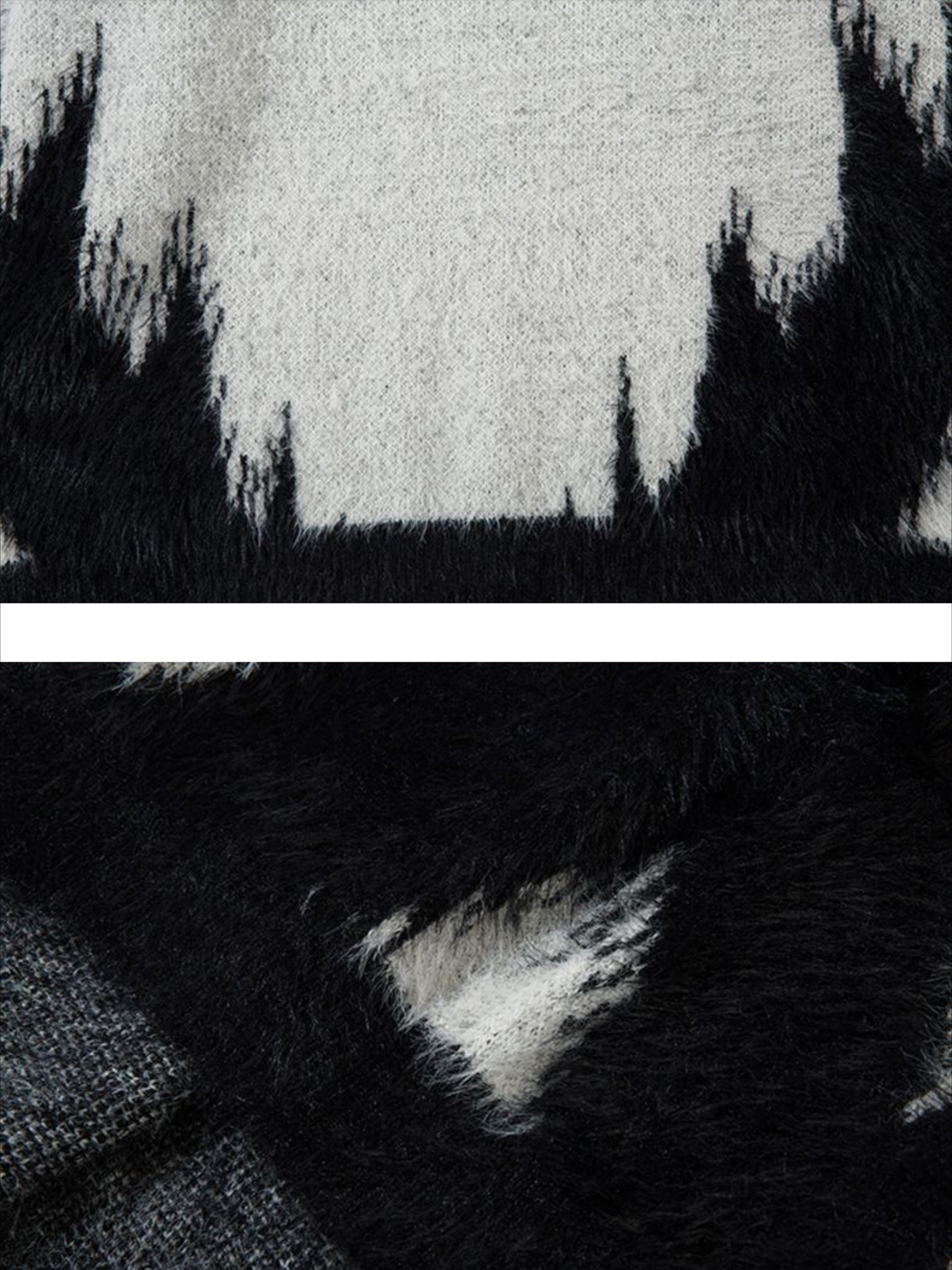 Letter Jacquard Sweater