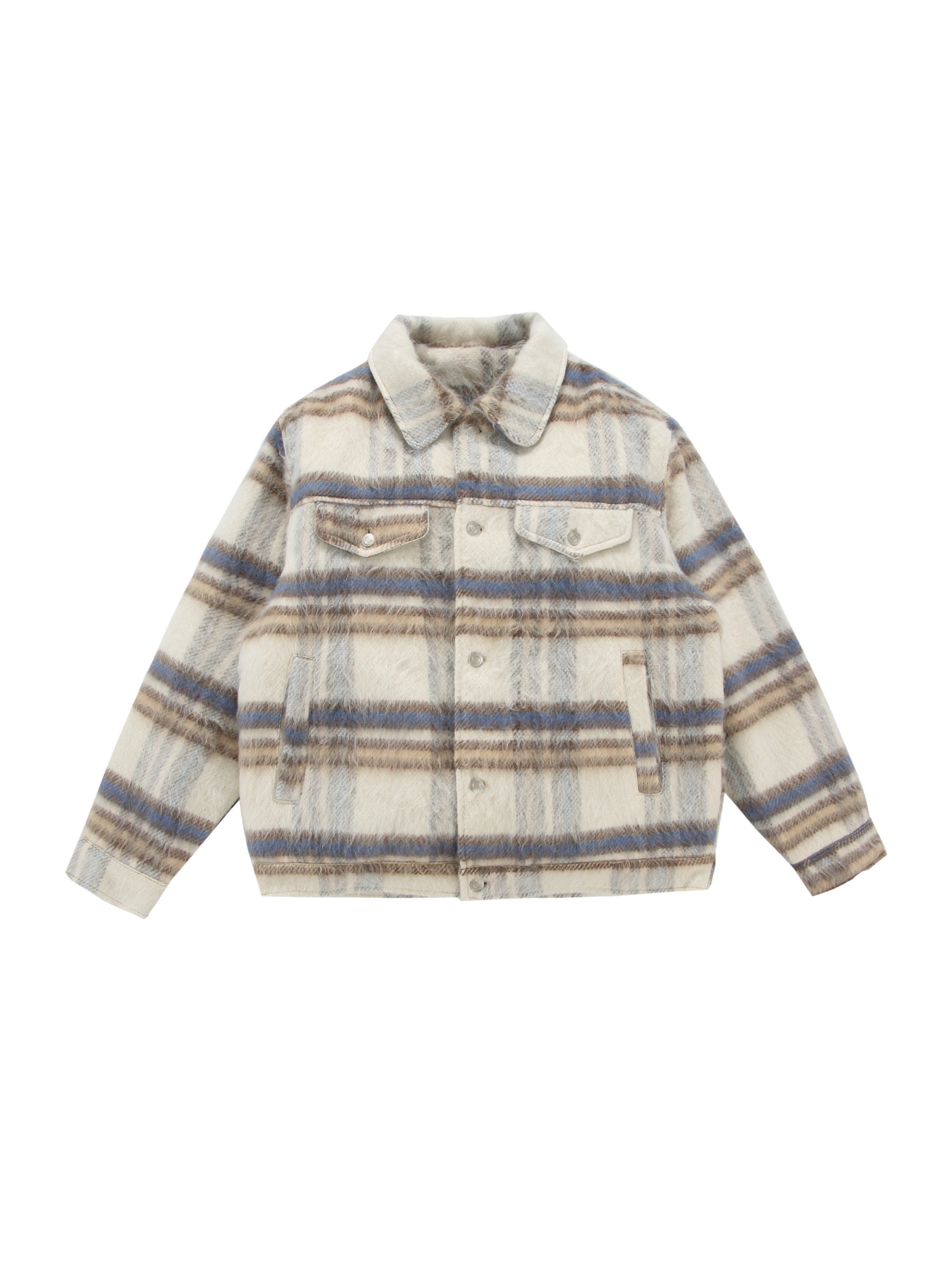 Vintage Plaid Minimalist Chic Coat
