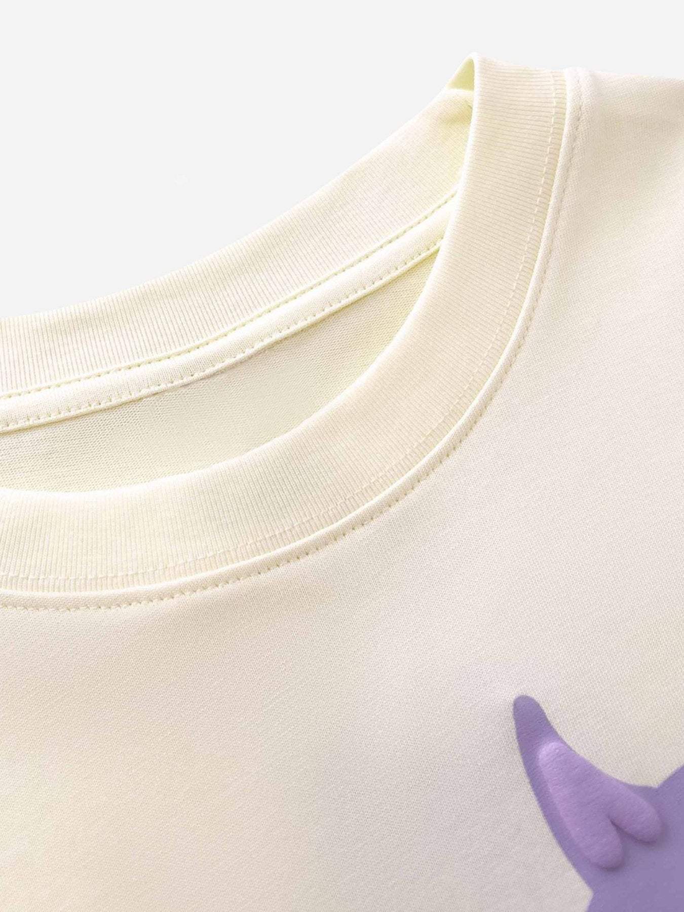 Disguisen Made Retro Skull Letter Foam T-shirt