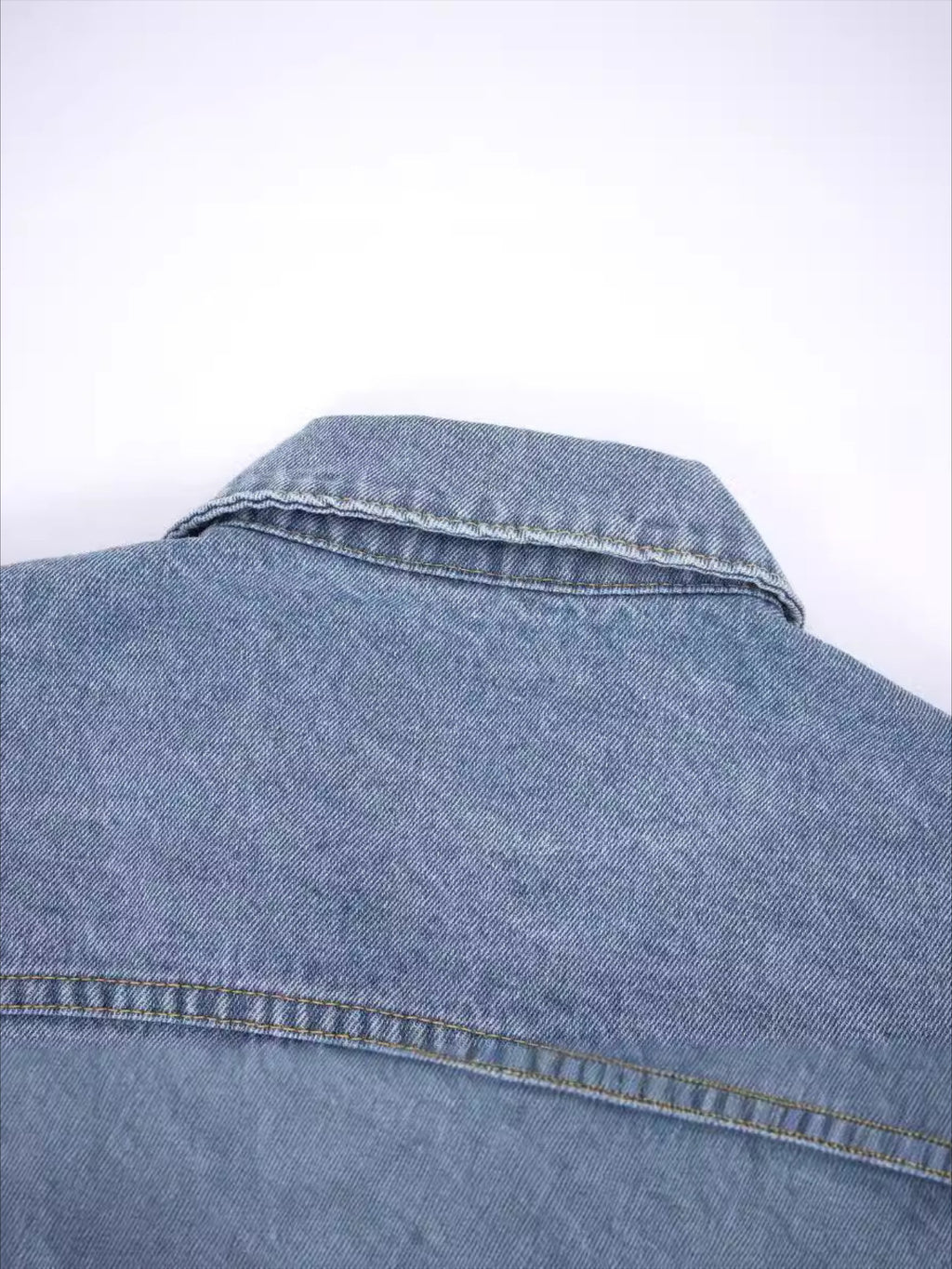 Vintage Leisure Dual Zippers Denim Jacket