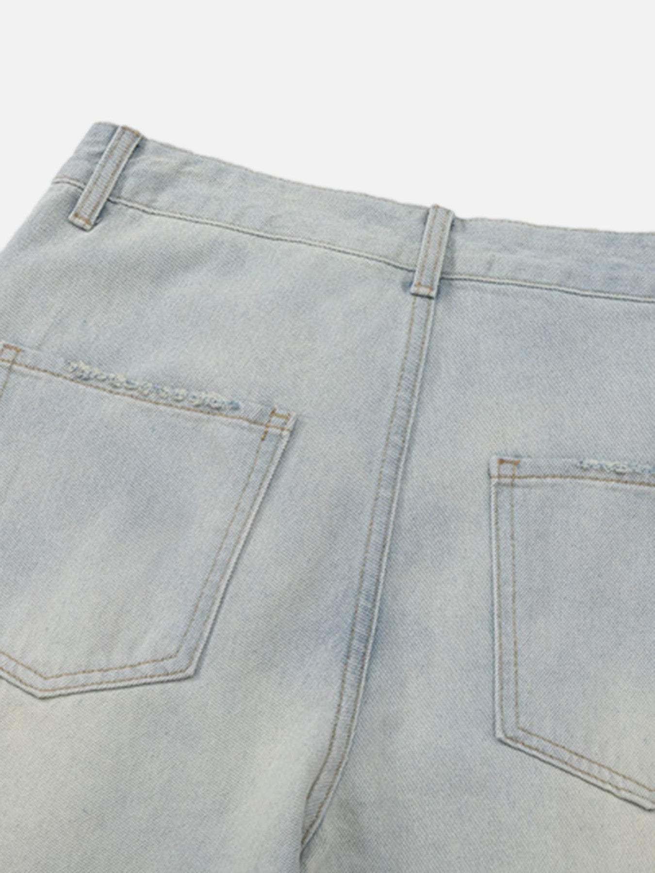 Disguisen Vintage Washed Multi-pocket Work Jeans