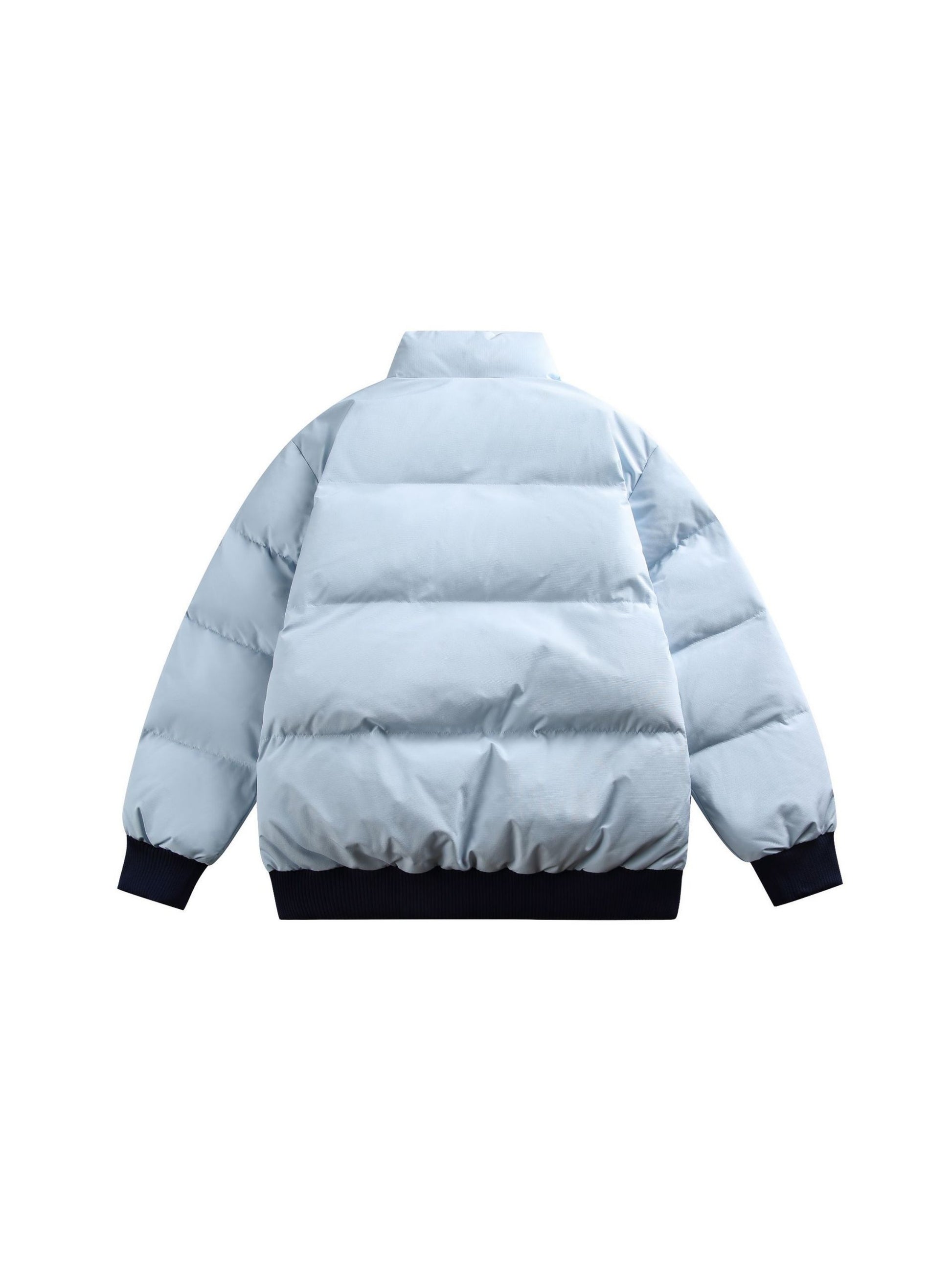 Retro Sports Embroidery Stand Collar Coat