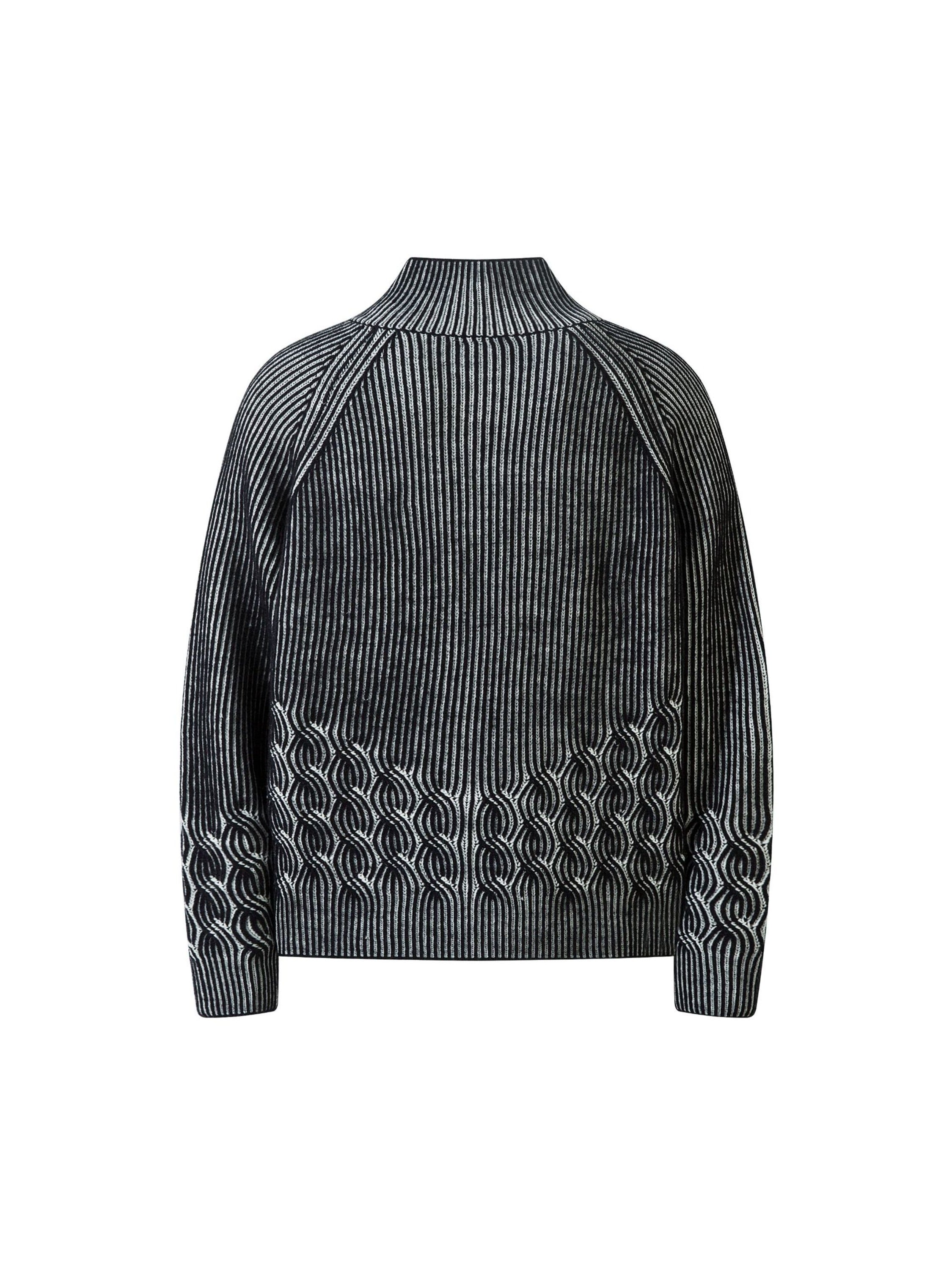 Vintage Turtleneck Zipper Cardigan