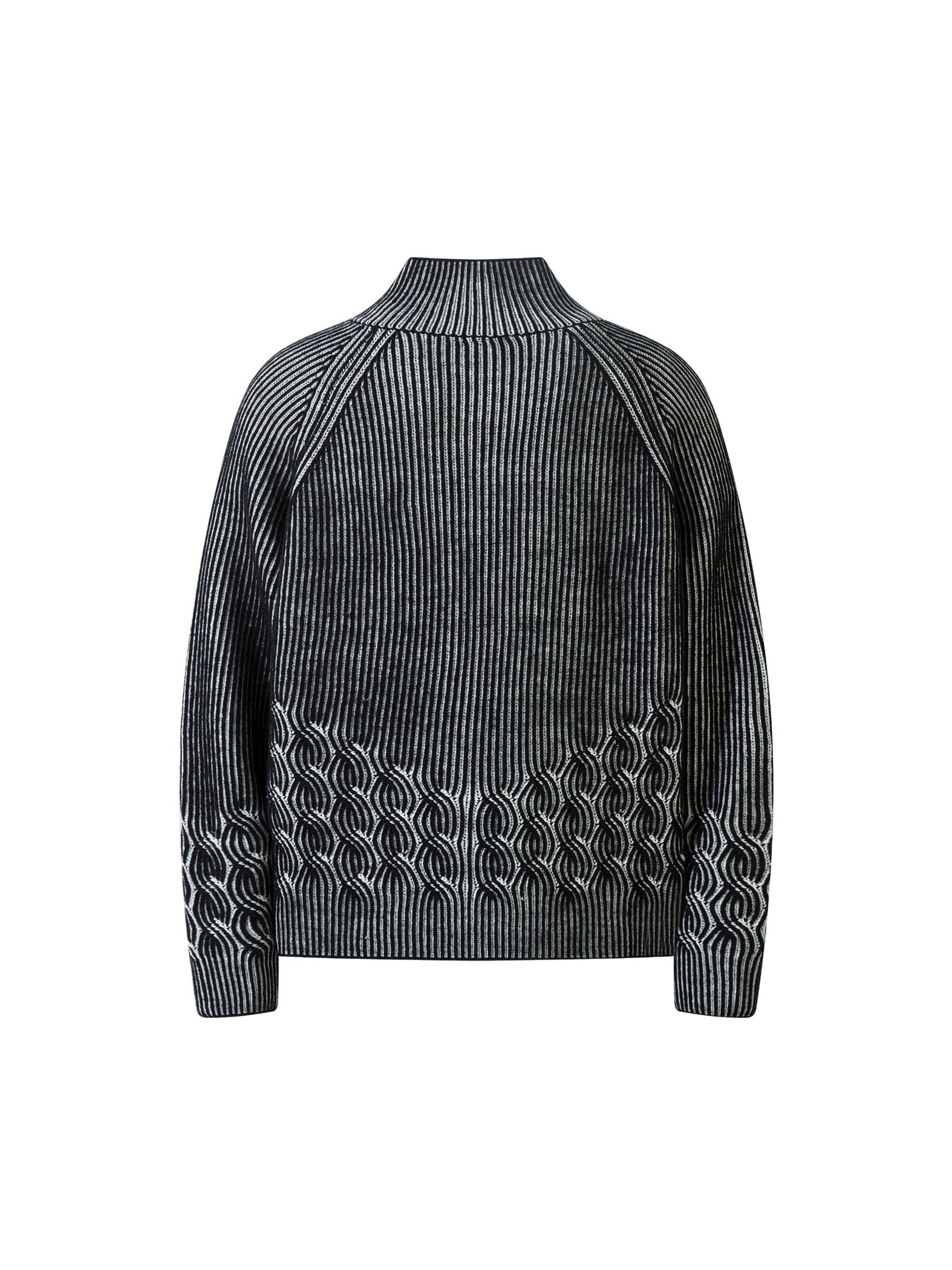 Vintage Turtleneck Zipper Cardigan