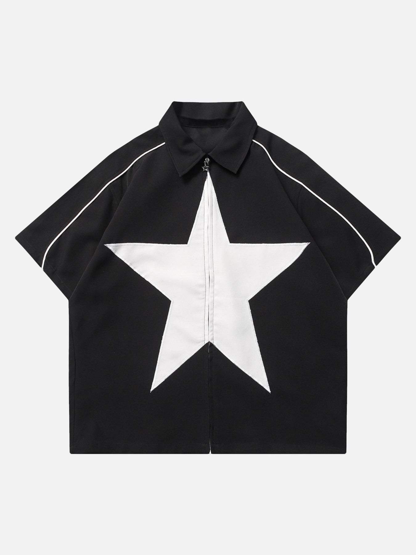 Disguisen Star Zipper Design Shirt-1386