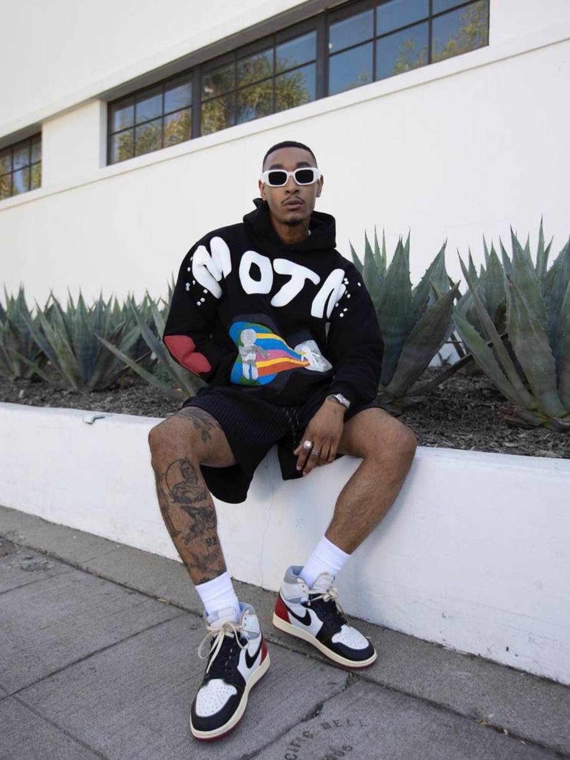 Planet Rainbow Foam Graffiti Hoodie