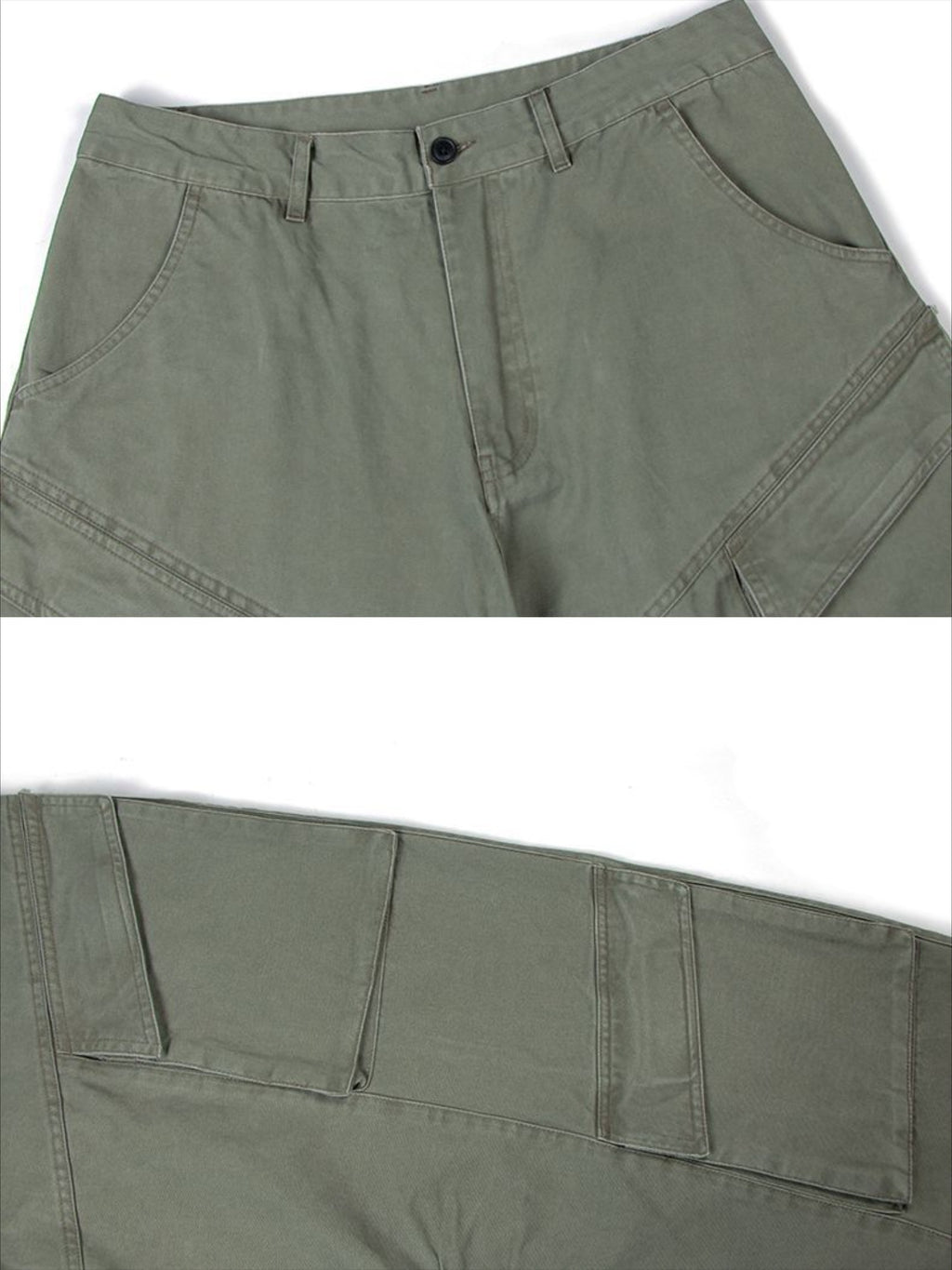 Vintage Washed Distressed Cargo Pants