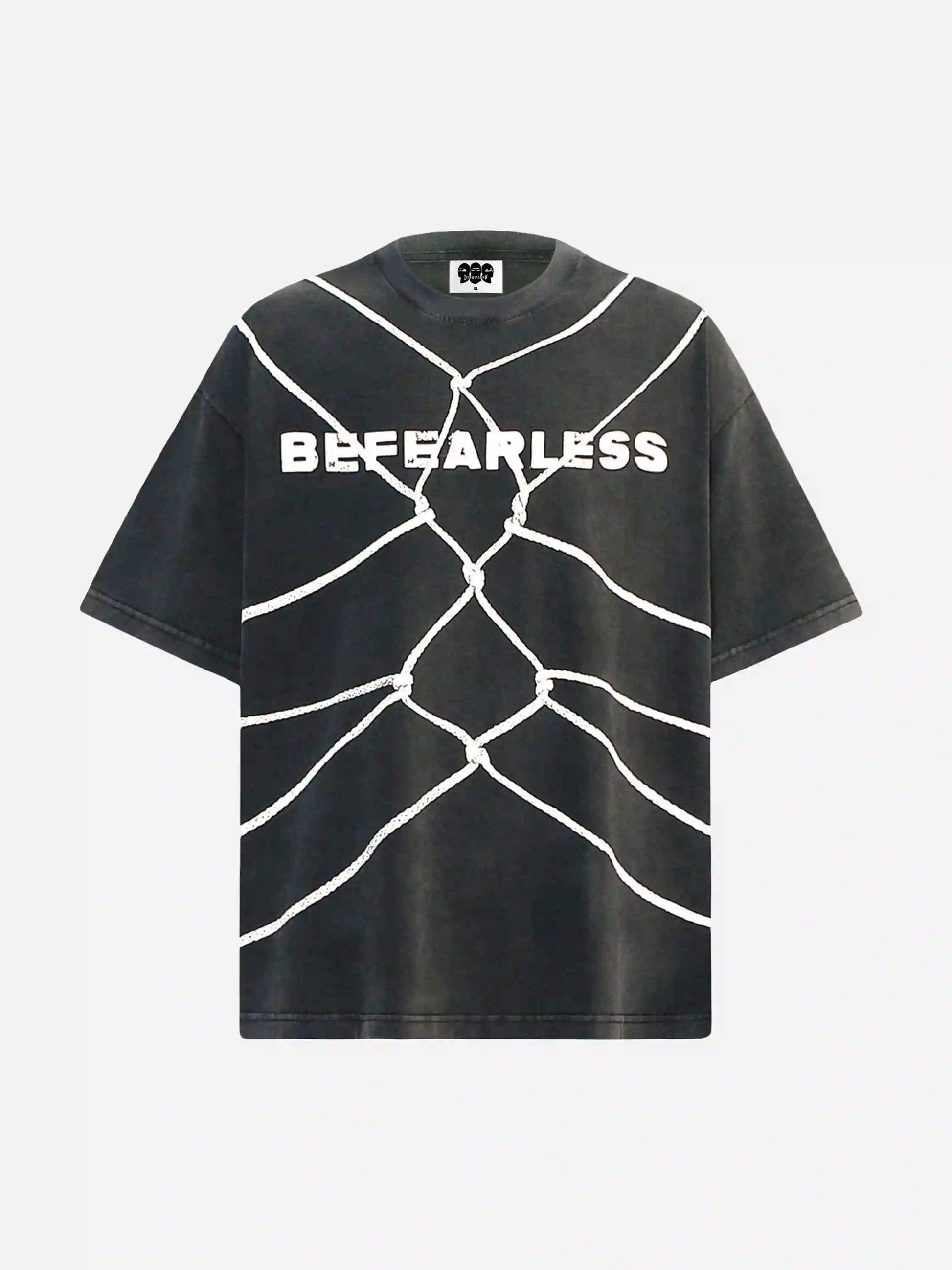 Disguisen American High Street Washed Rope Tied Printed T-shirt-1812