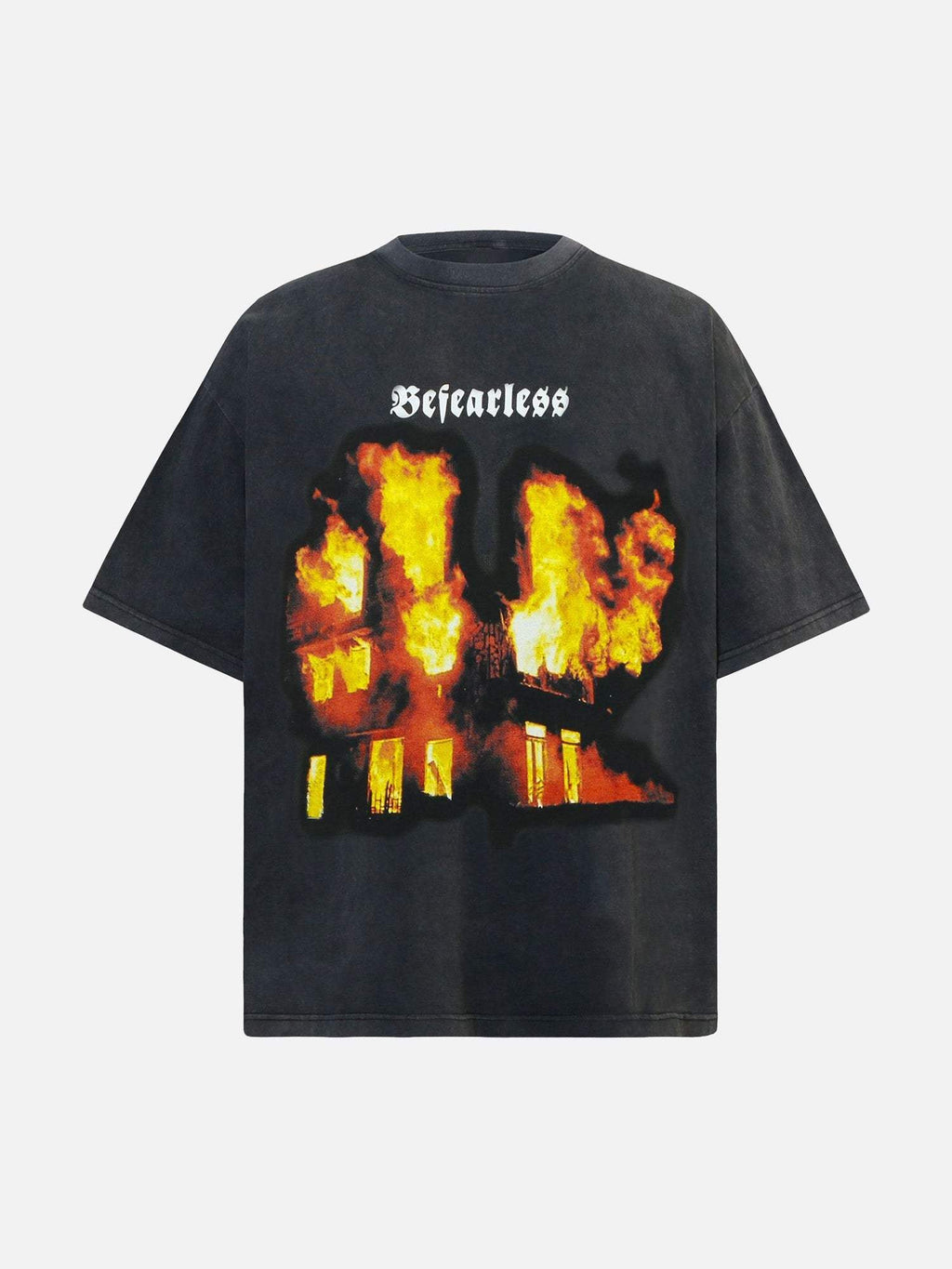 Disguisen American High Street Burning Hip Hop T-shirt