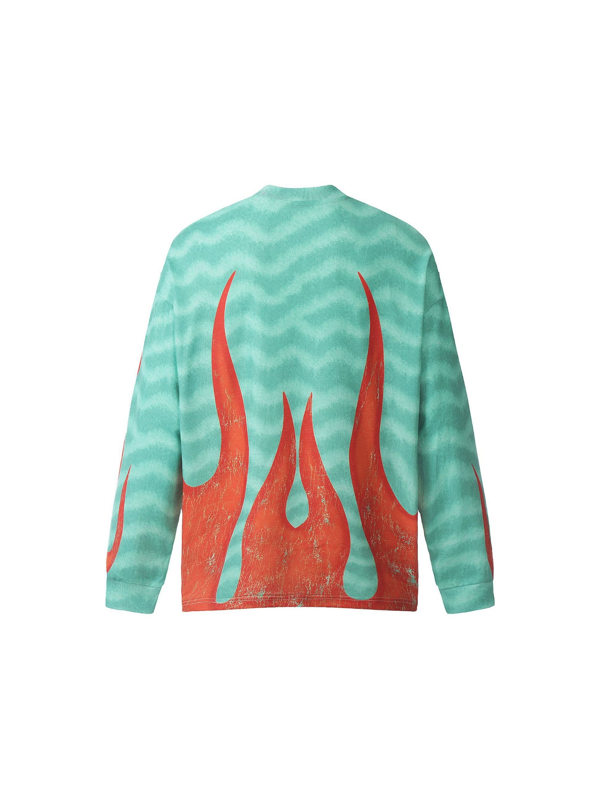 Flame Print Long Sleeve T-shirt