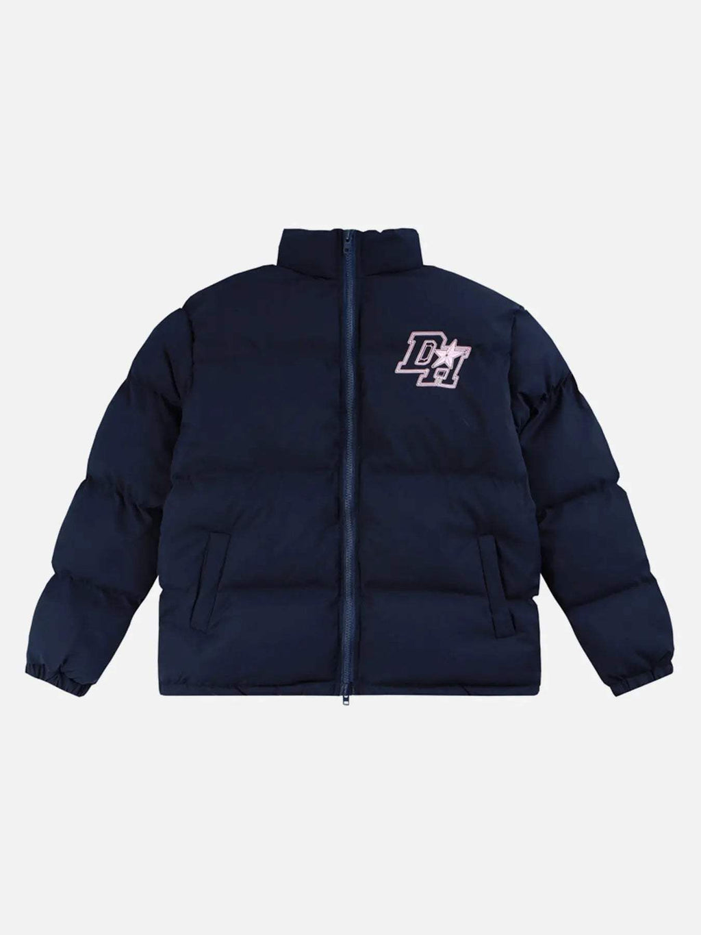 Disguisen Vintage Letter Print Thickening Loose Down Coat