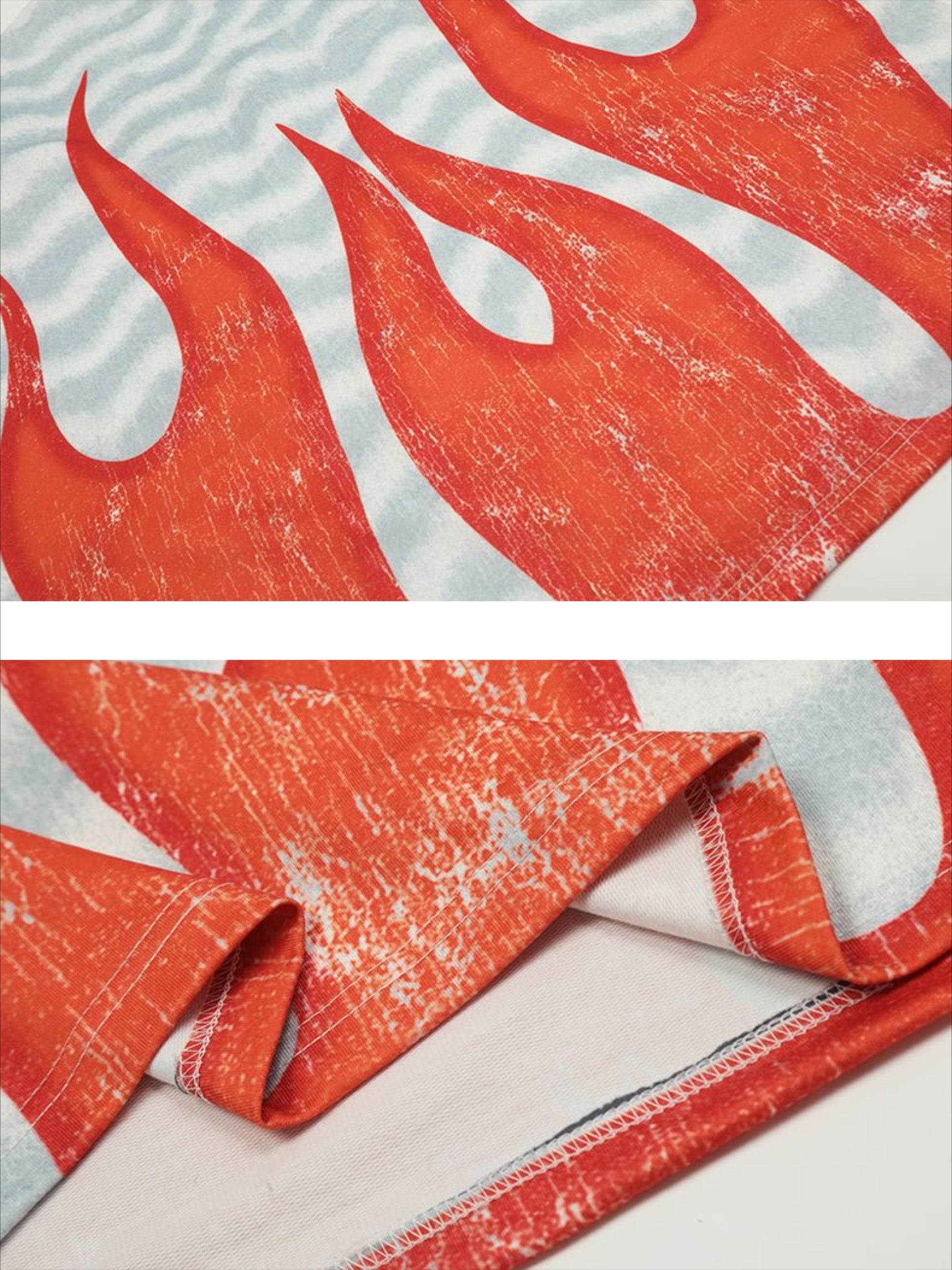 Flame Print Long Sleeve T-shirt
