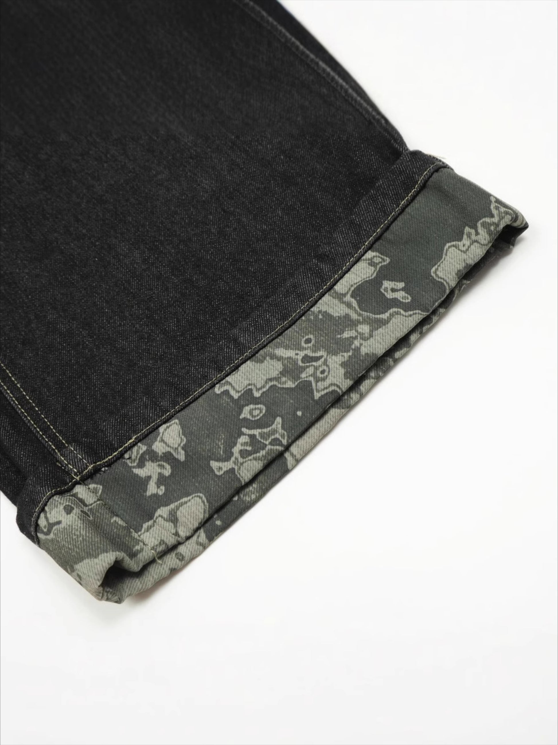 Vintage Straight Leg Rolled Hem Jeans
