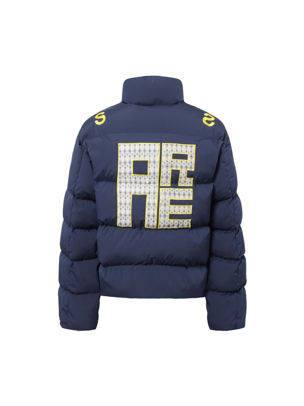 Lettering Embroidered Coat