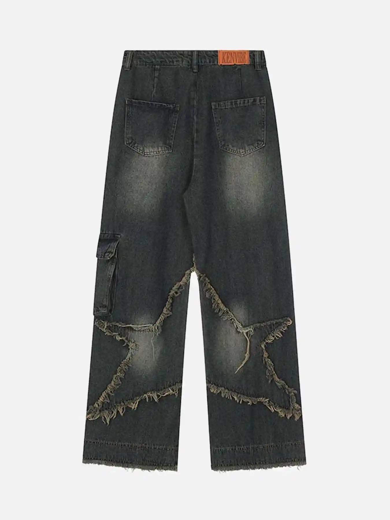 Disguisen Patch Embroidered Straight-leg Jeans