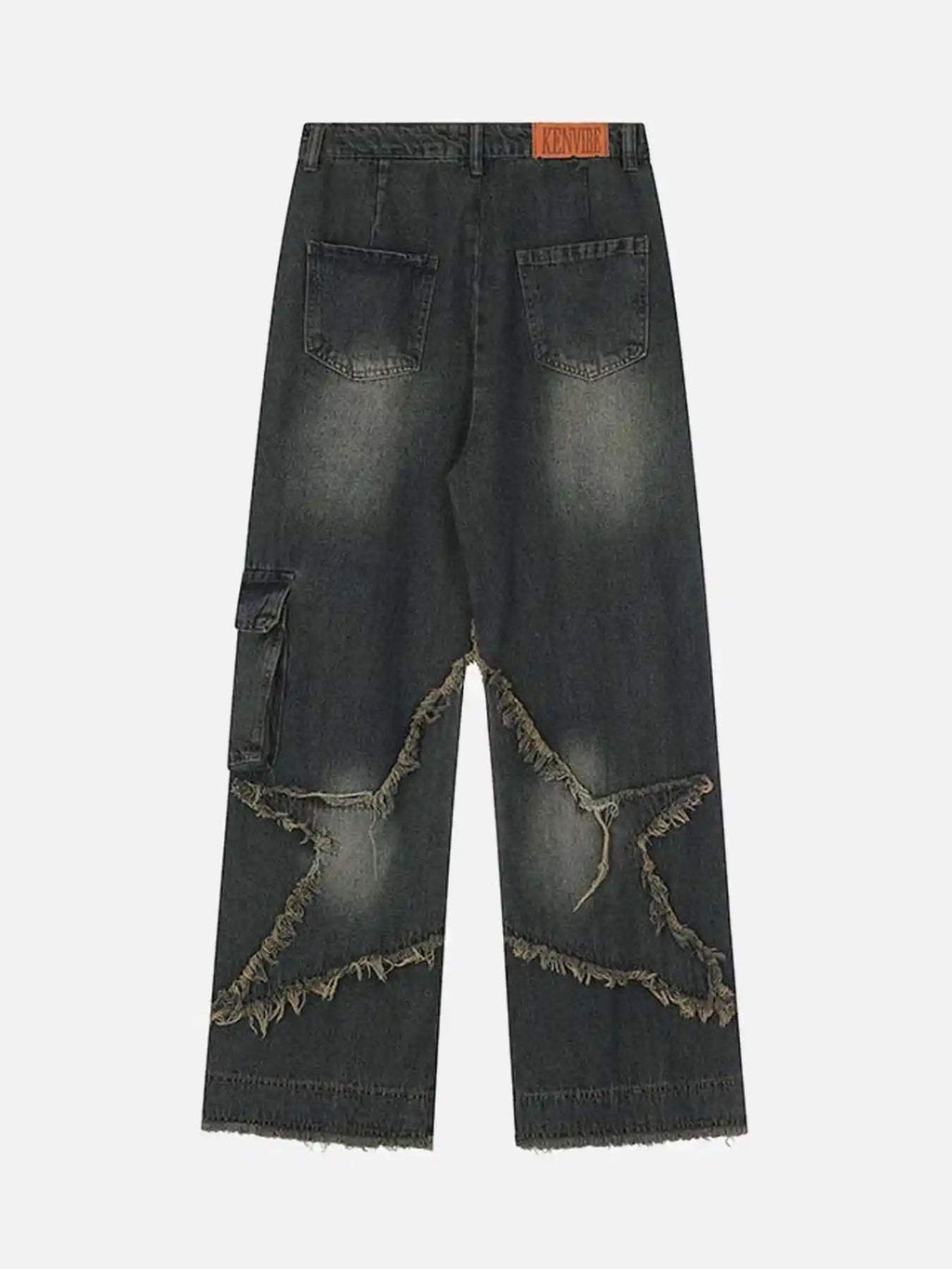 Disguisen Patch Embroidered Straight-leg Jeans
