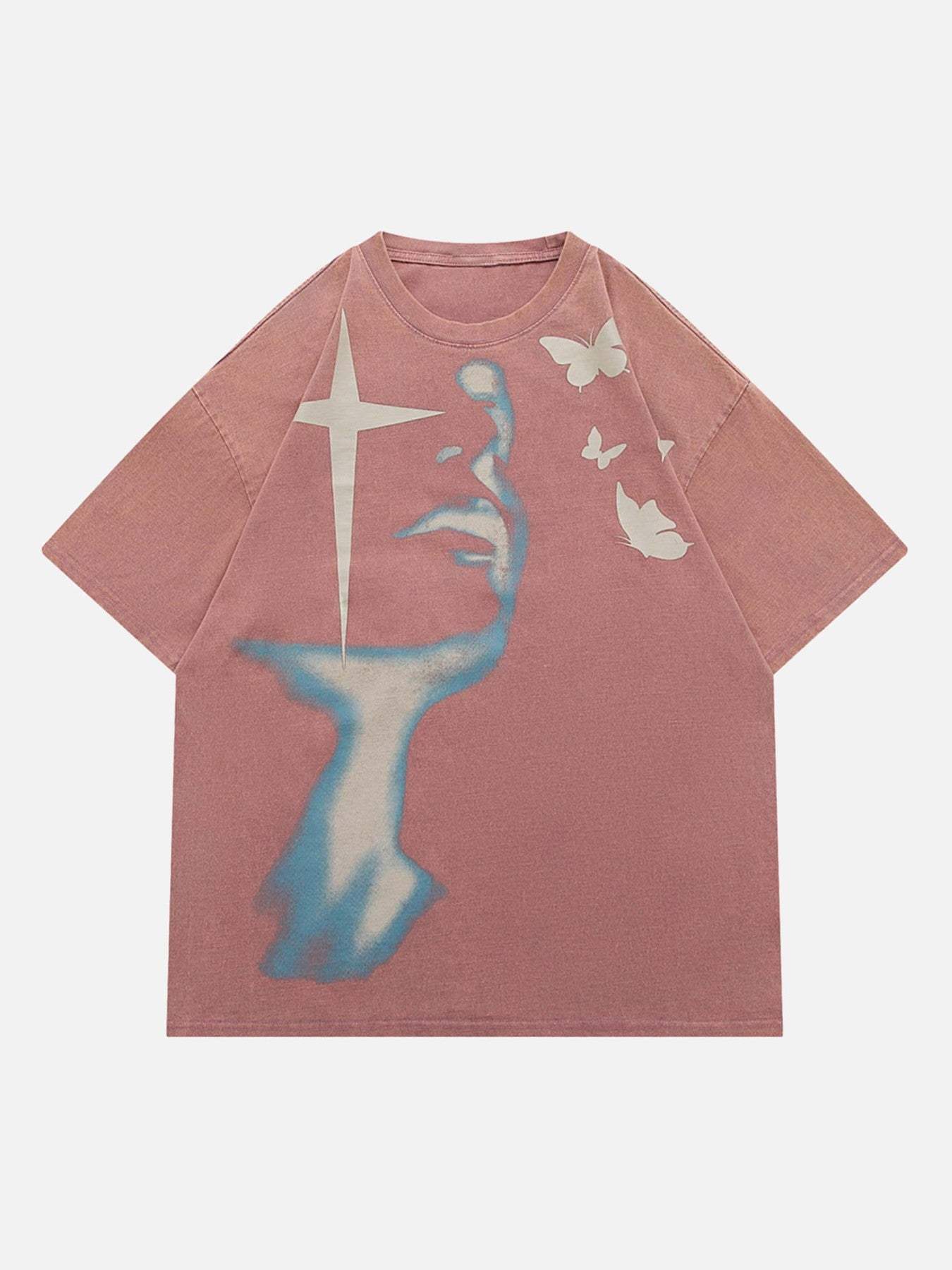 Disguisen Abstract Portrait Print T-shirt