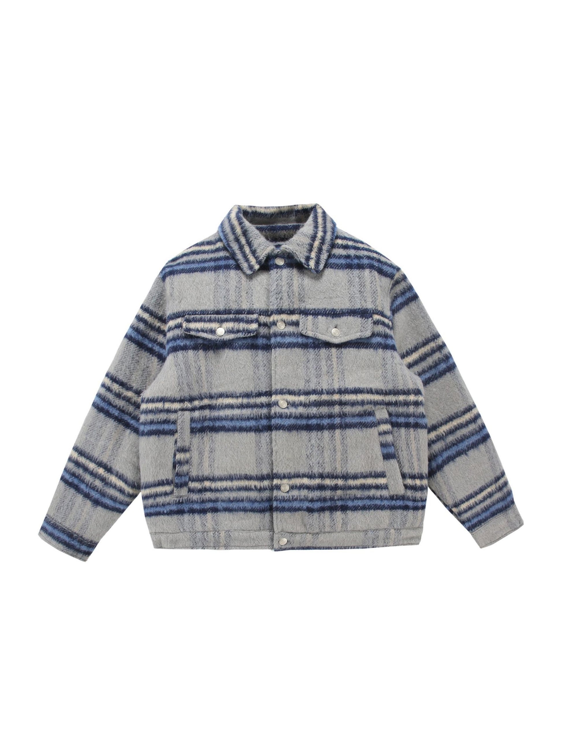 Vintage Plaid Minimalist Chic Coat