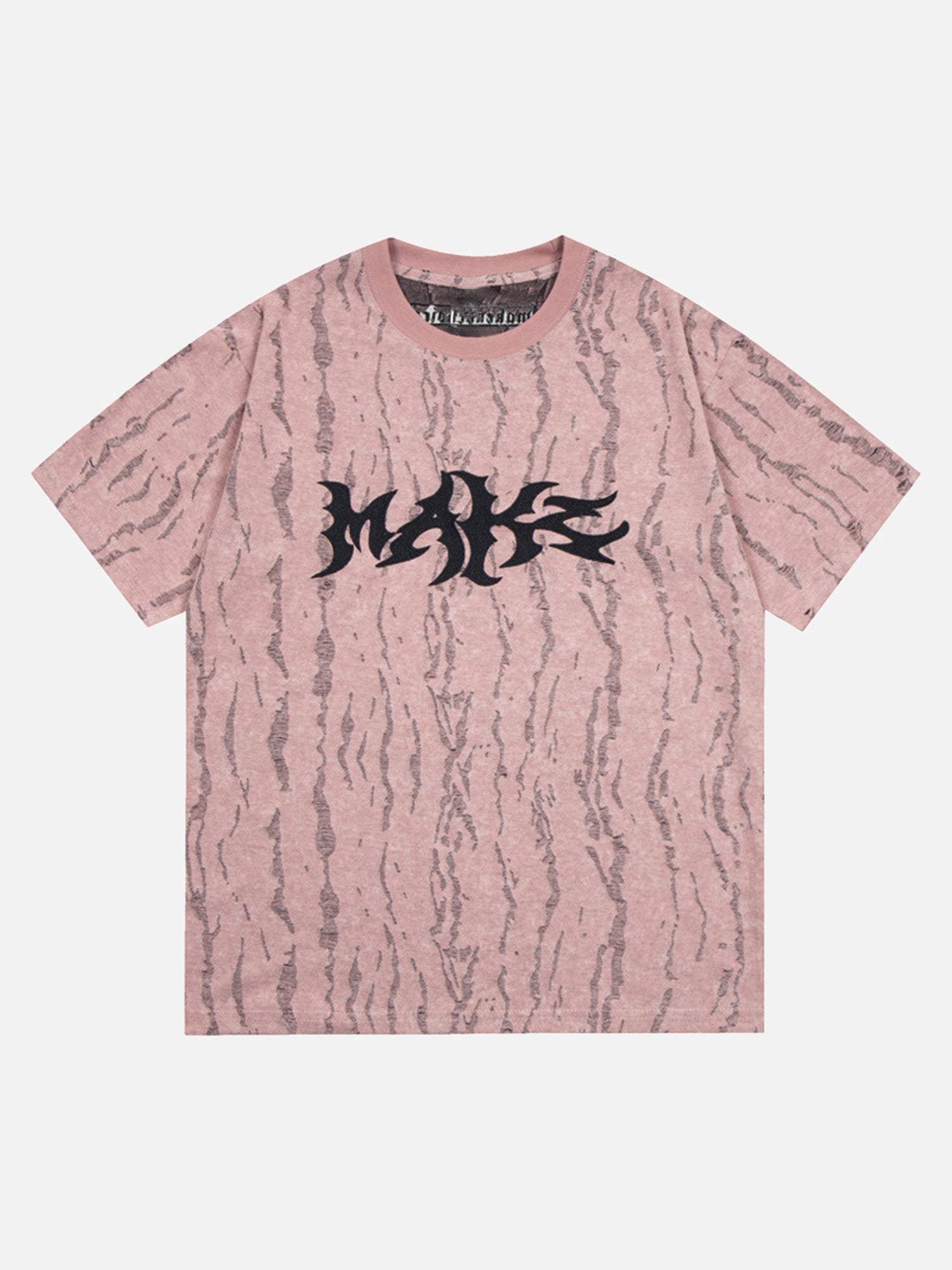 Disguisen High Street Wasteland  Gothic Letter Embroidery T-shirt