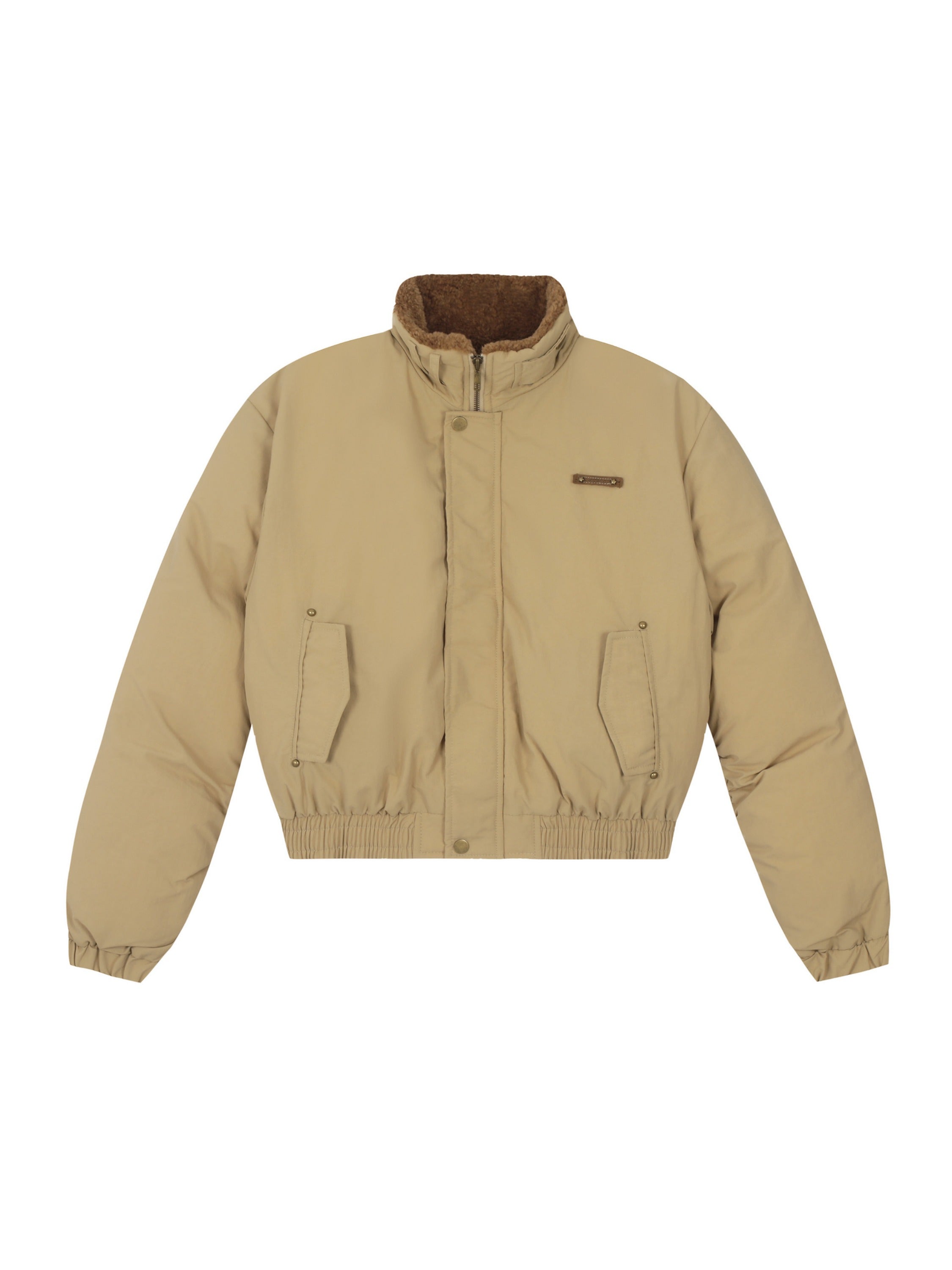 Vinatge Simple Short Thicken Coat